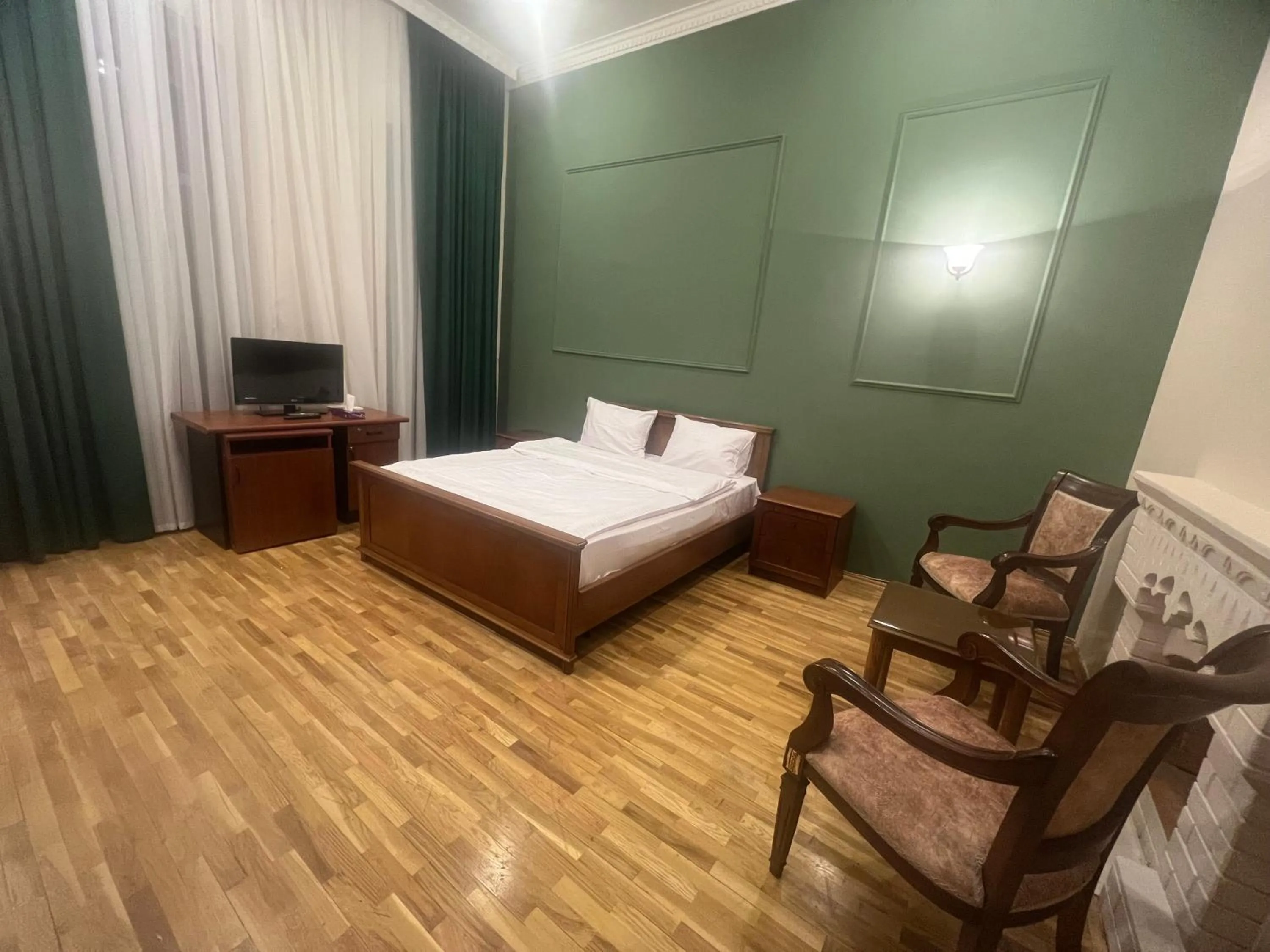 Bed in Swan Hotel Baku