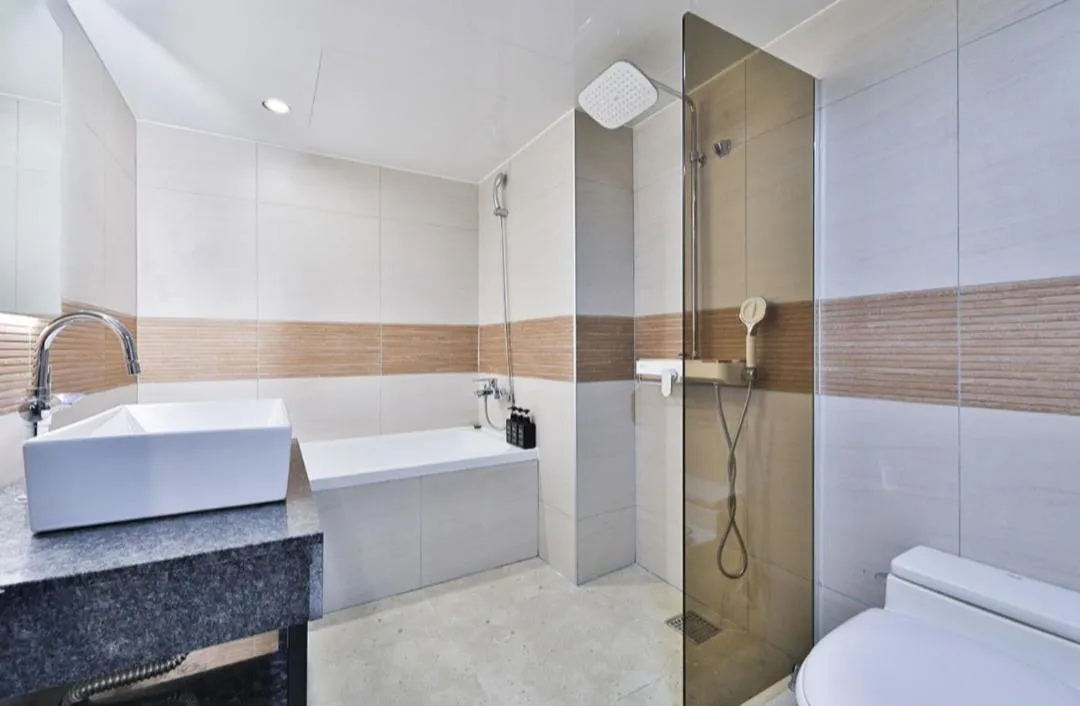 Shower in Beyond Hotel