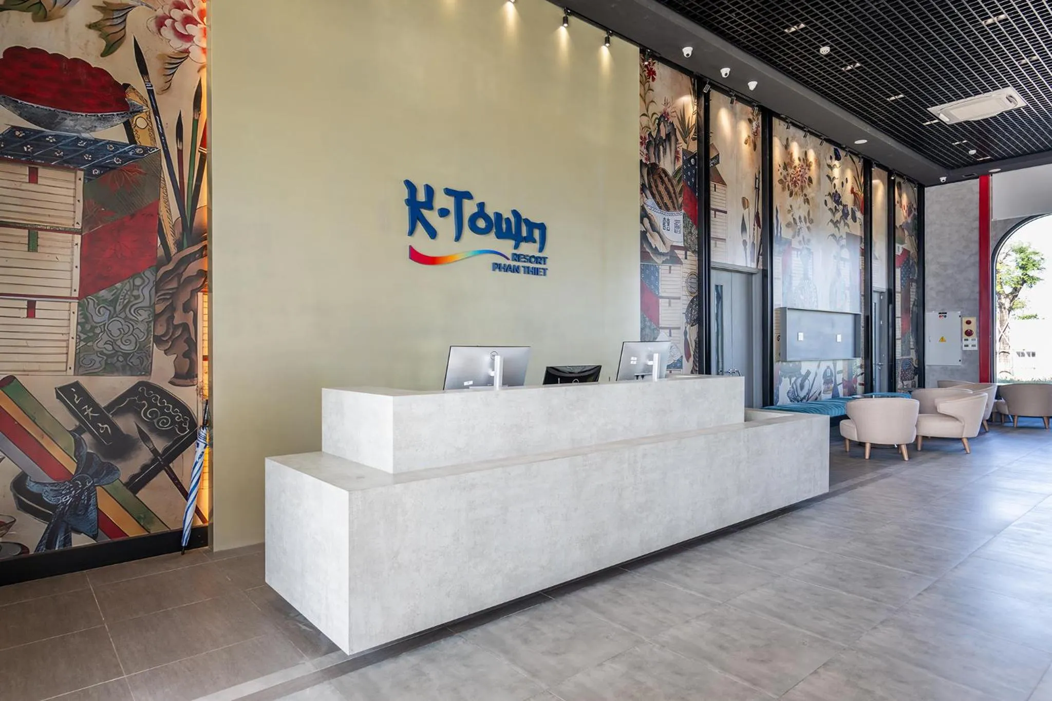 Lobby or reception in K-Town Resort Phan Thiet