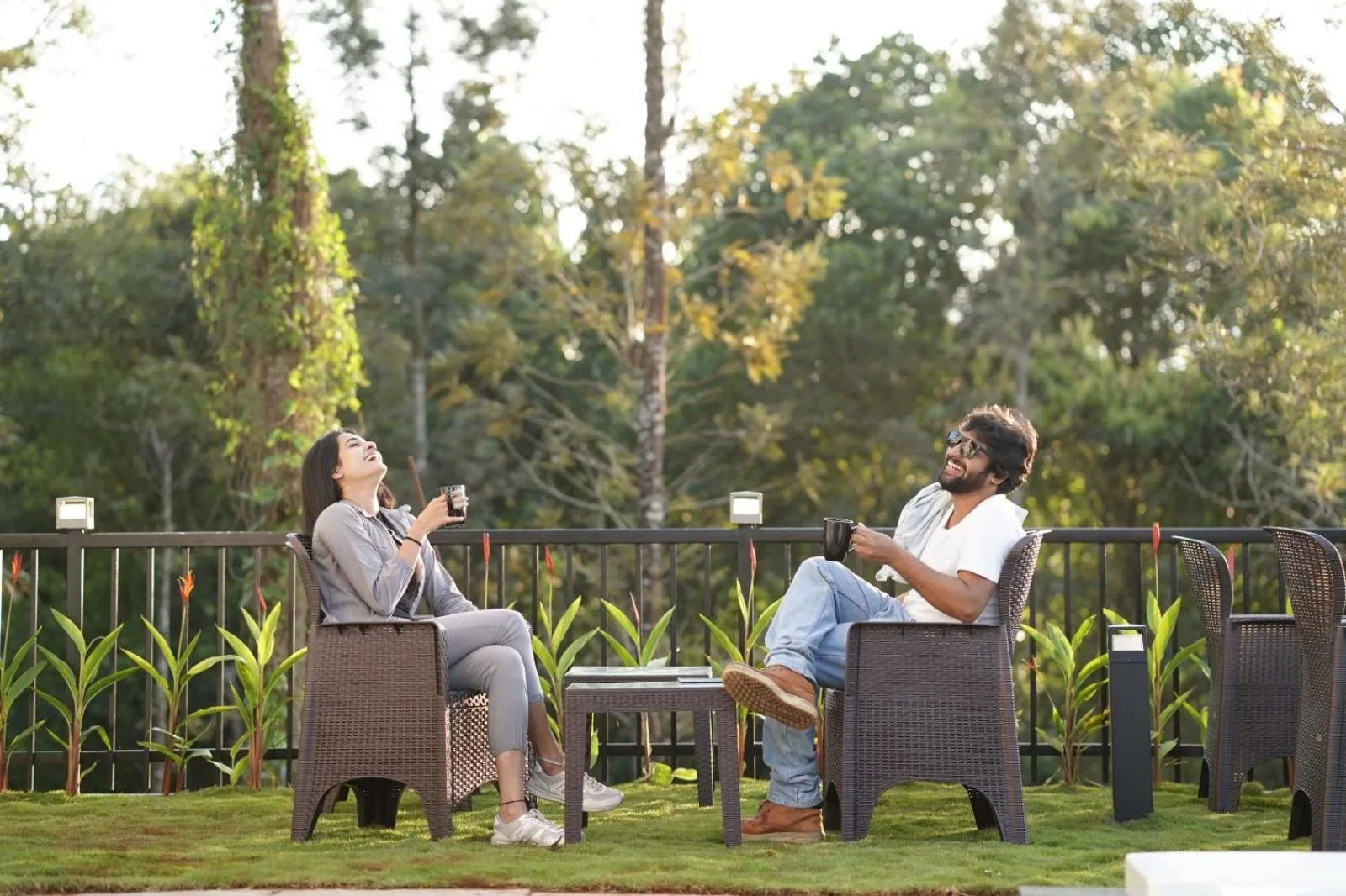 Garden in Pabis luxurious stay