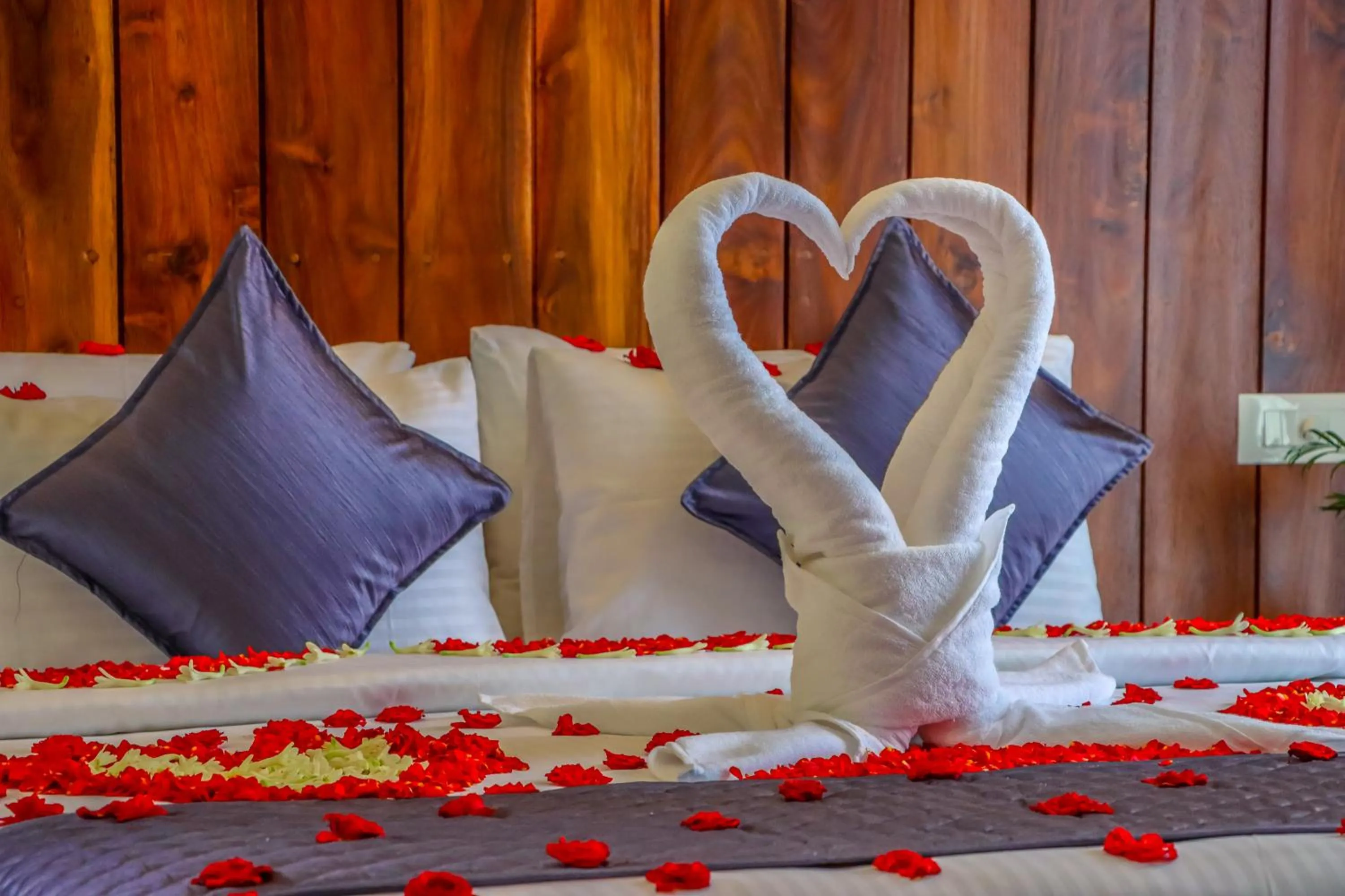 Decorative detail, Bed in Winter Note Resorts