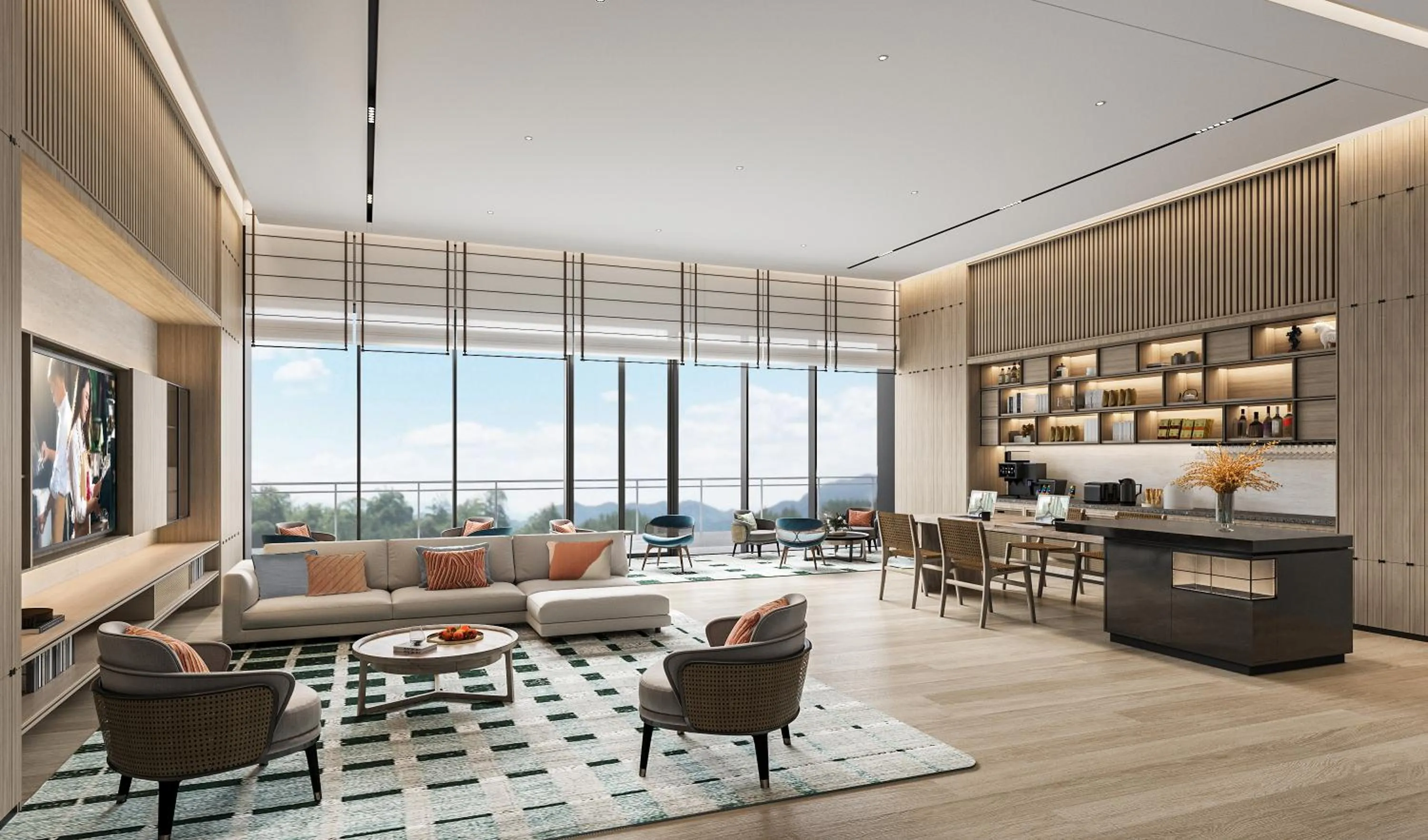 Seating area in Citadines Hope City Boao