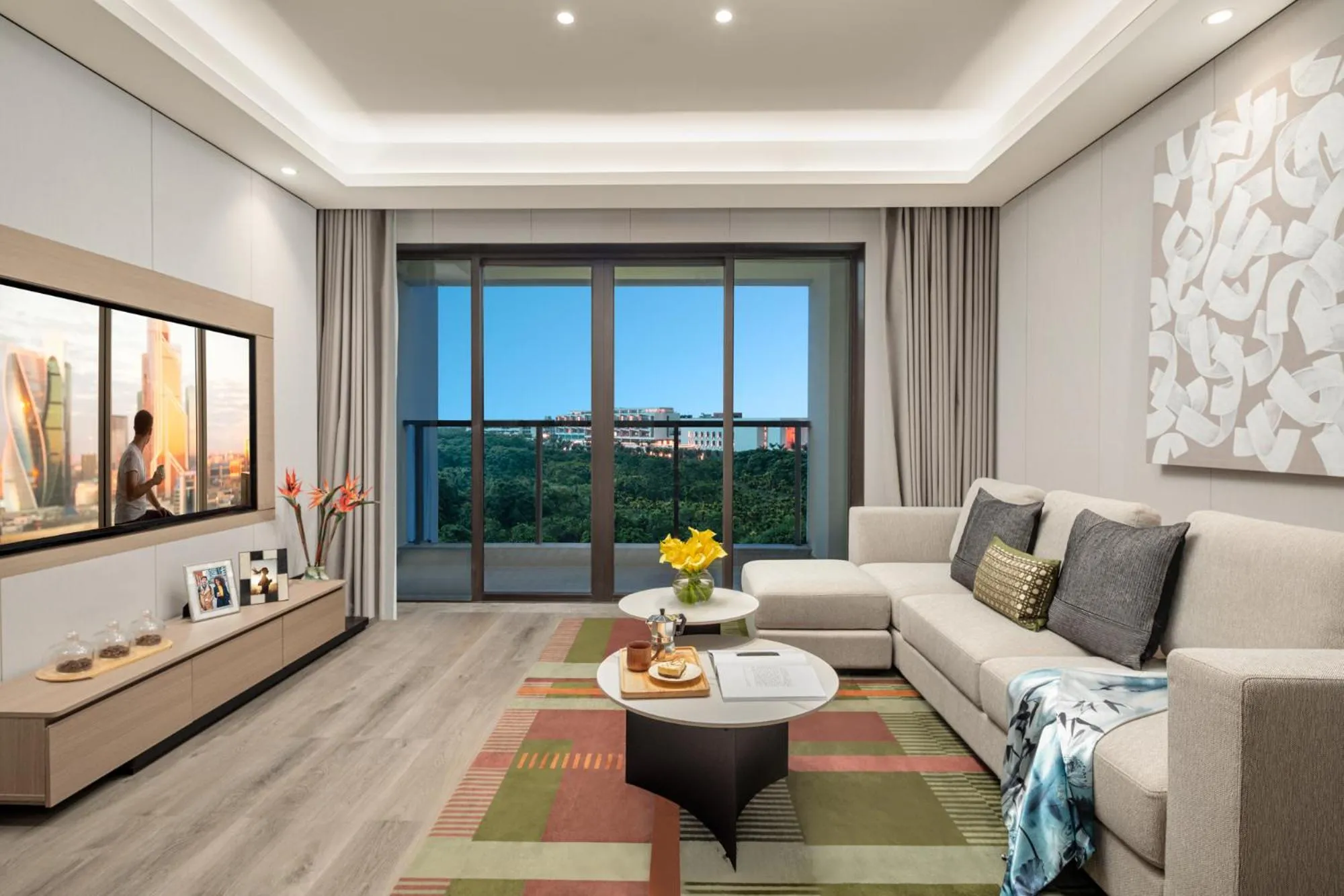 Living room in Citadines Hope City Boao