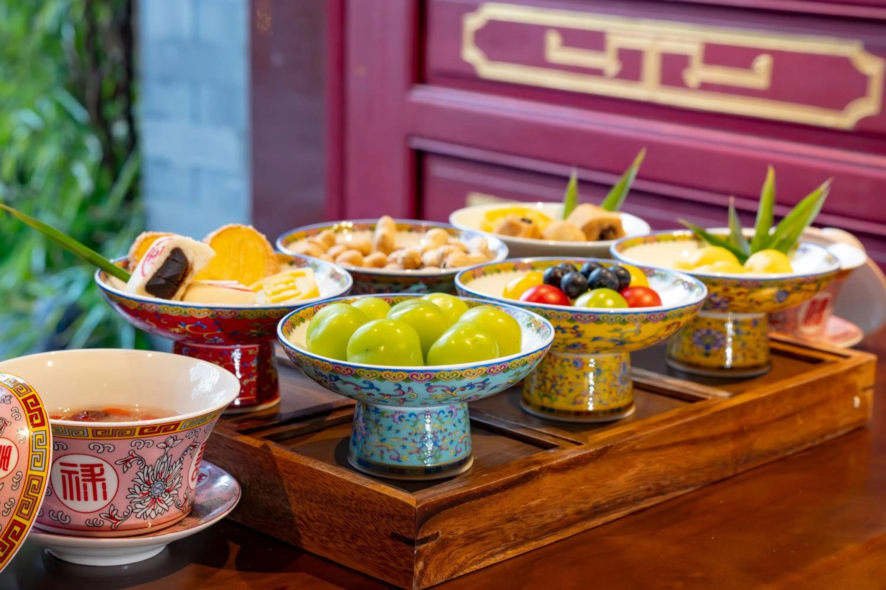 Food in The JOY courtyard Beijing near Tiananmen Forbidden City