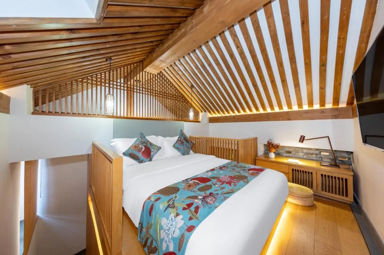 Bed in The JOY courtyard Beijing near Tiananmen Forbidden City