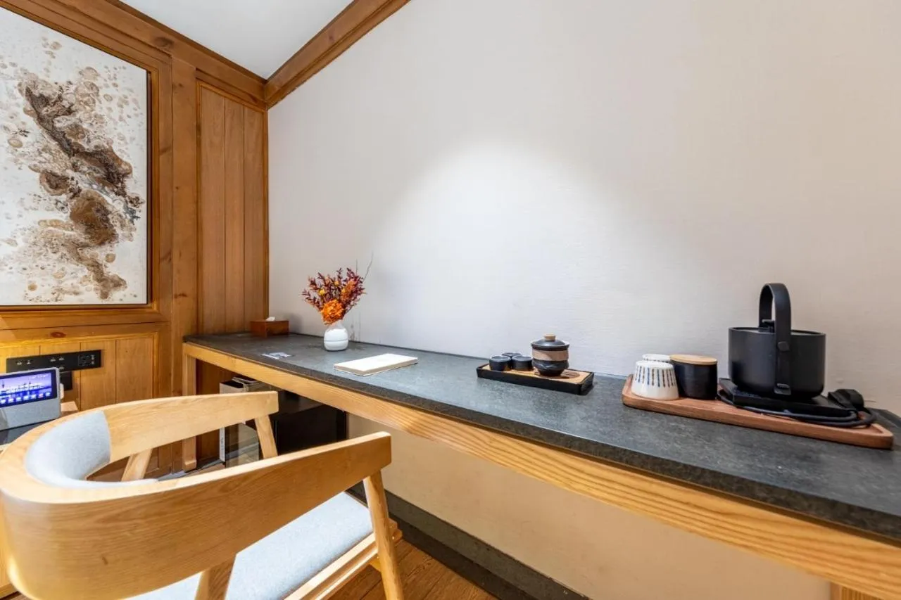 Coffee/tea facilities in The JOY courtyard Beijing near Tiananmen Forbidden City