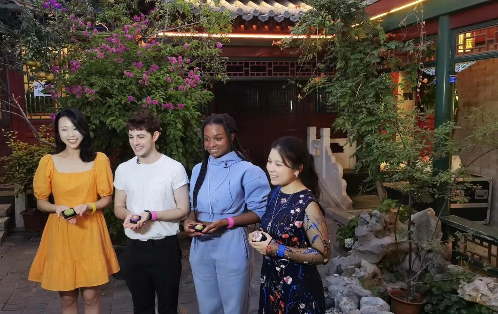 People in The JOY courtyard Beijing near Tiananmen Forbidden City