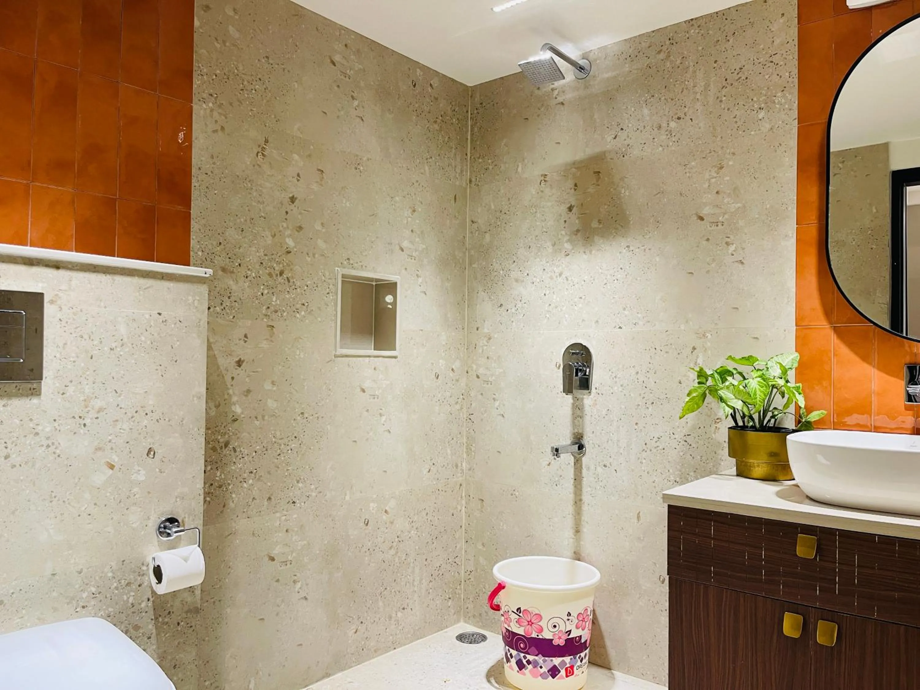 Shower in Bedchambers Stay near Select Citywalk, Saket
