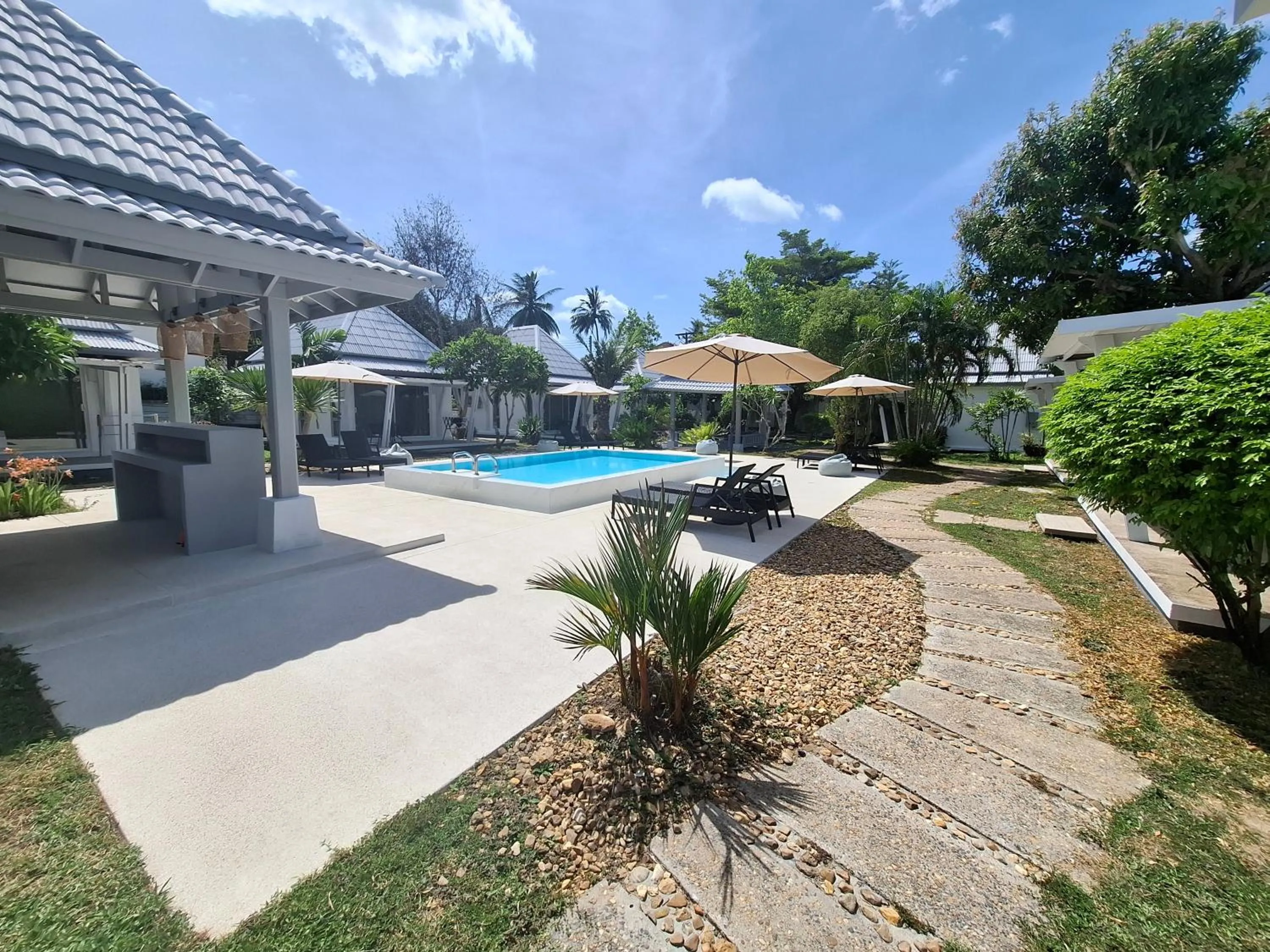 Pool view in Thiptara Resort - adults only