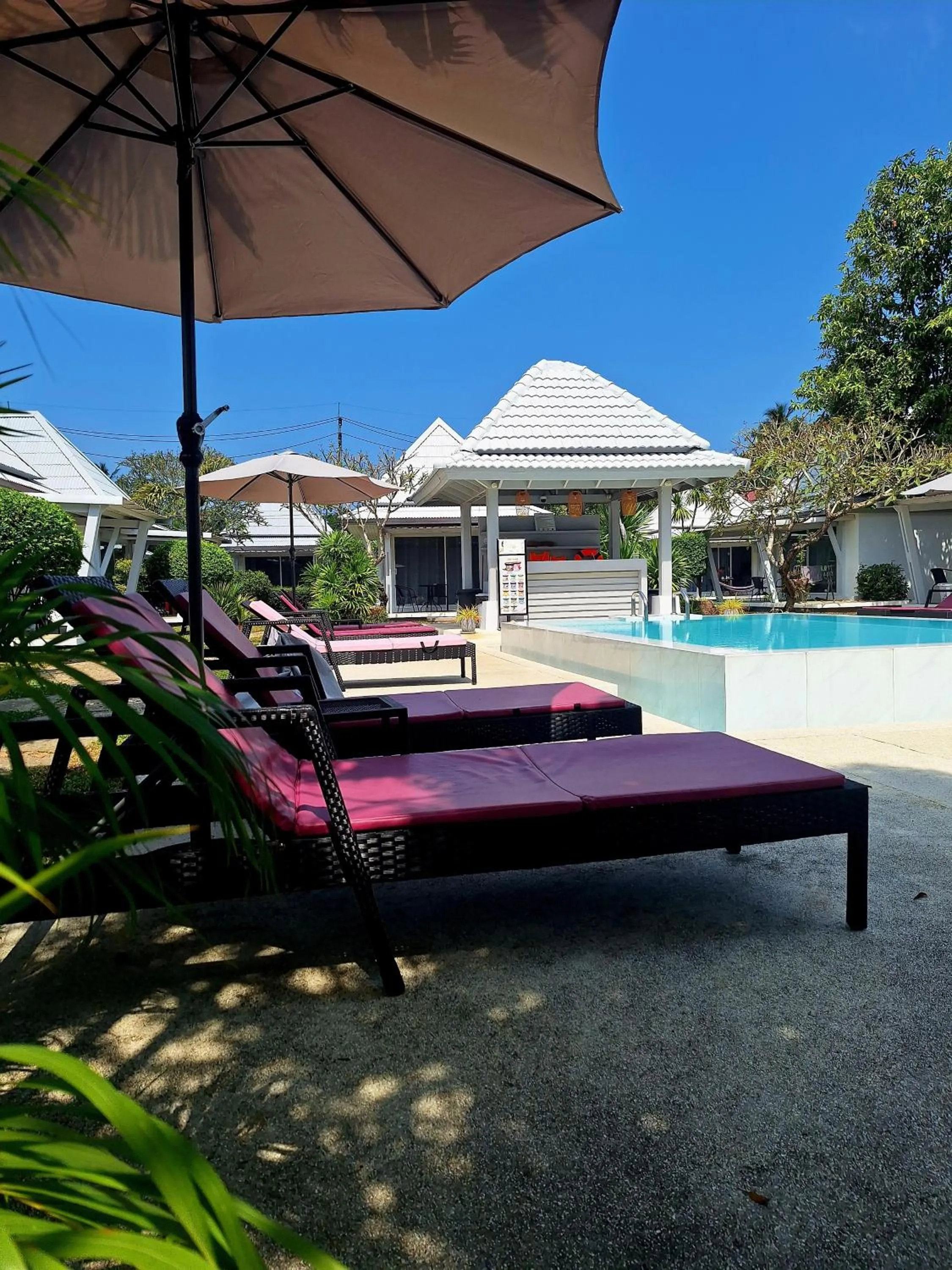 Pool view in Thiptara Resort - adults only