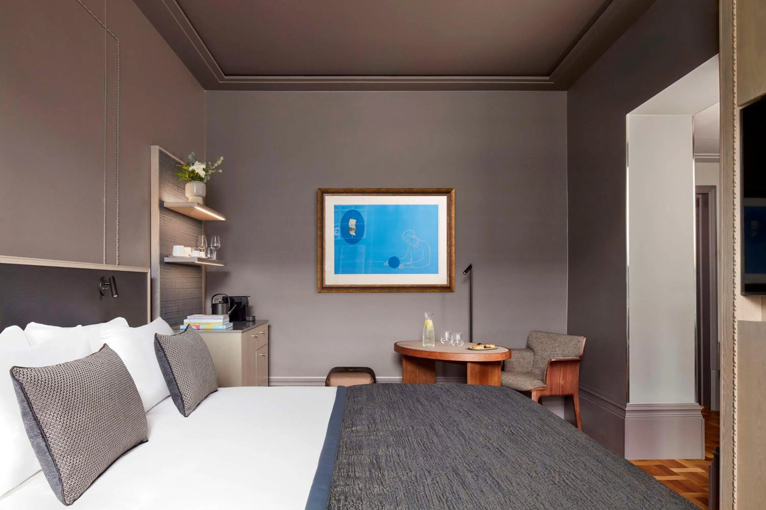 Bedroom, Bed in NH Collection Helsinki Grand Hansa