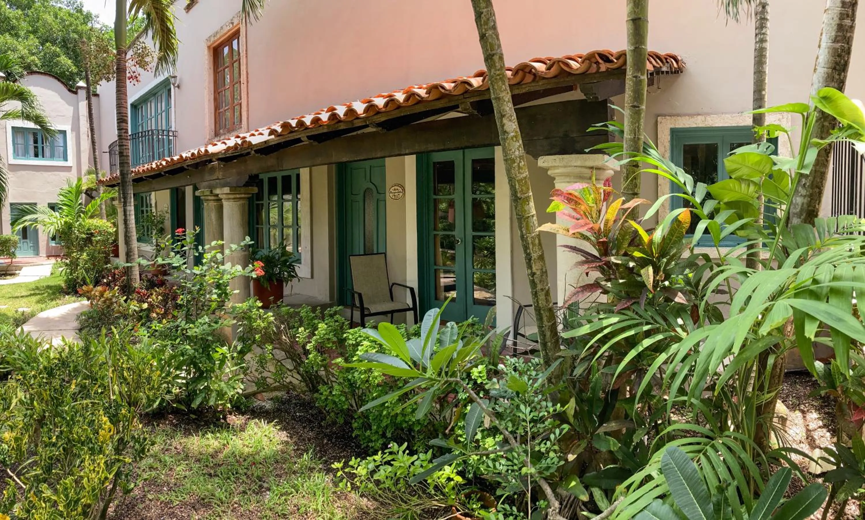 Garden view in Hacienda San Miguel