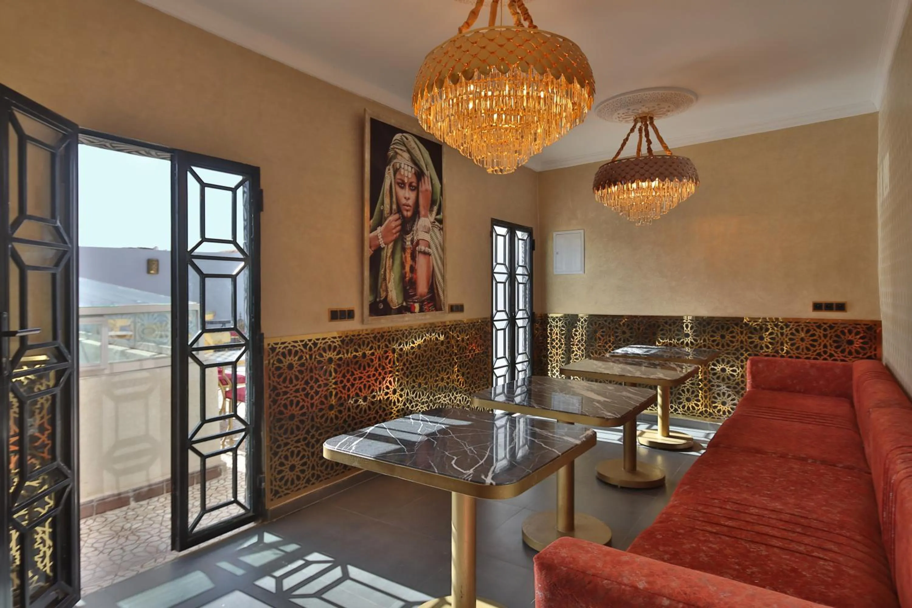 Living room in Riad La Fayette Bed & Breakfast