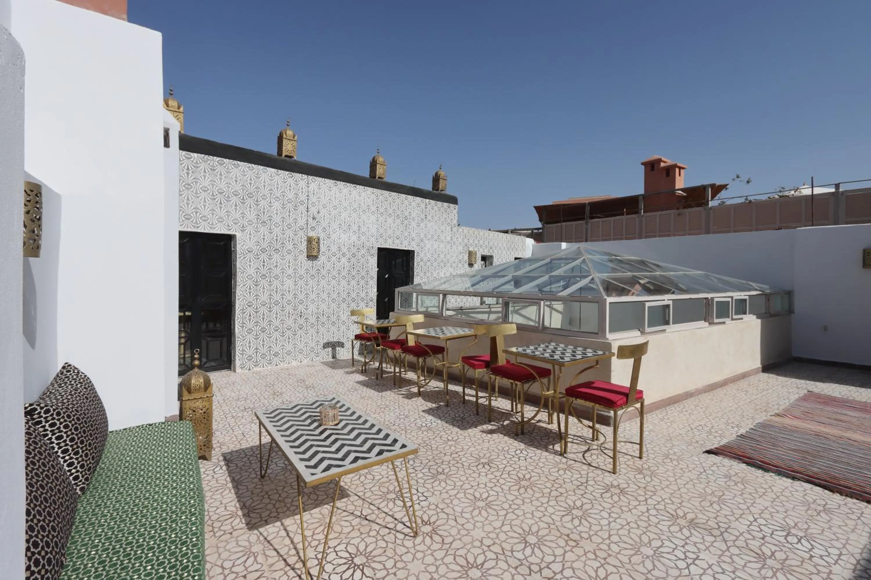 Patio in Riad La Fayette Bed & Breakfast