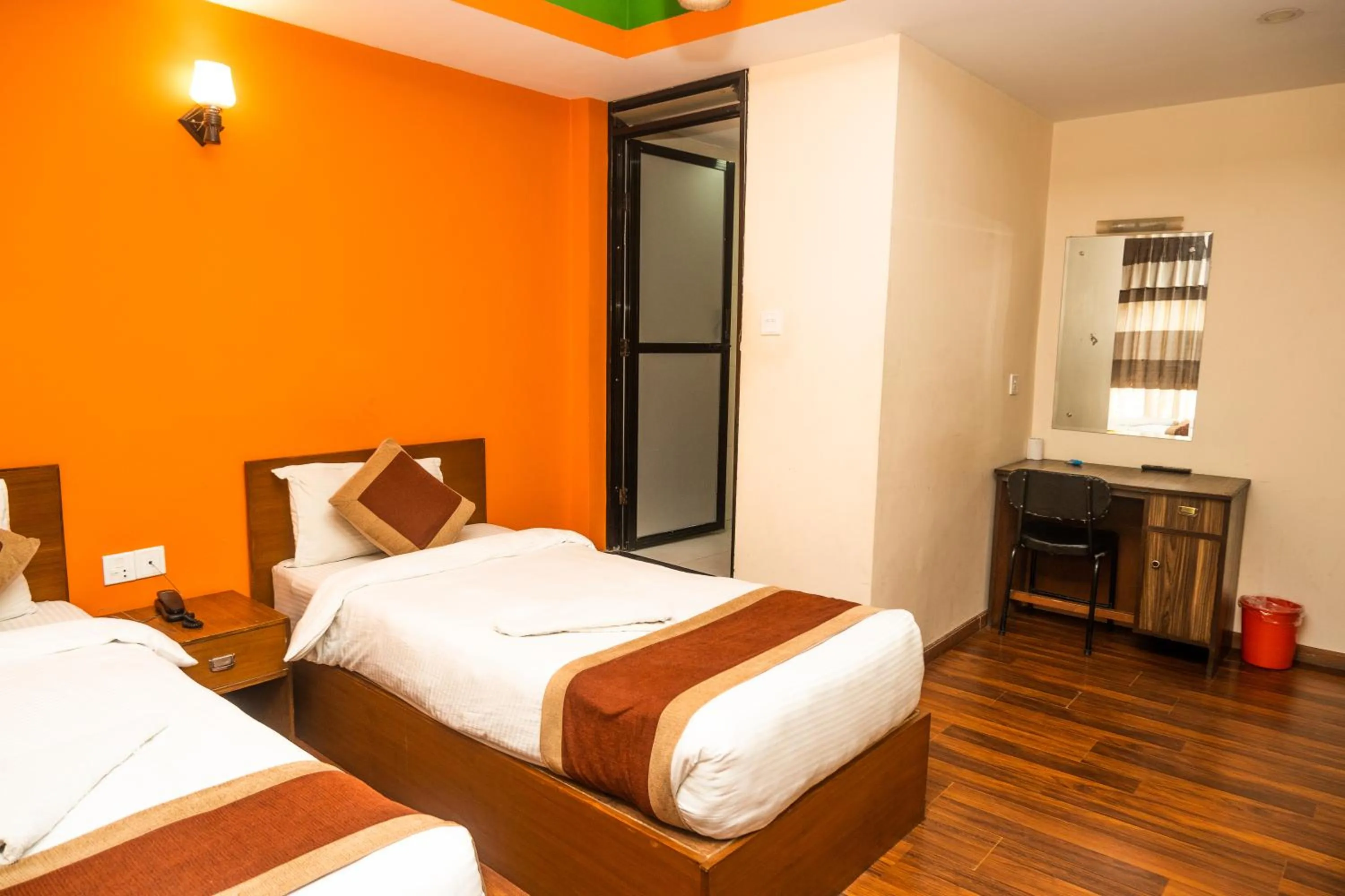 Bedroom, Bed in Kathmandu Peace Hotel