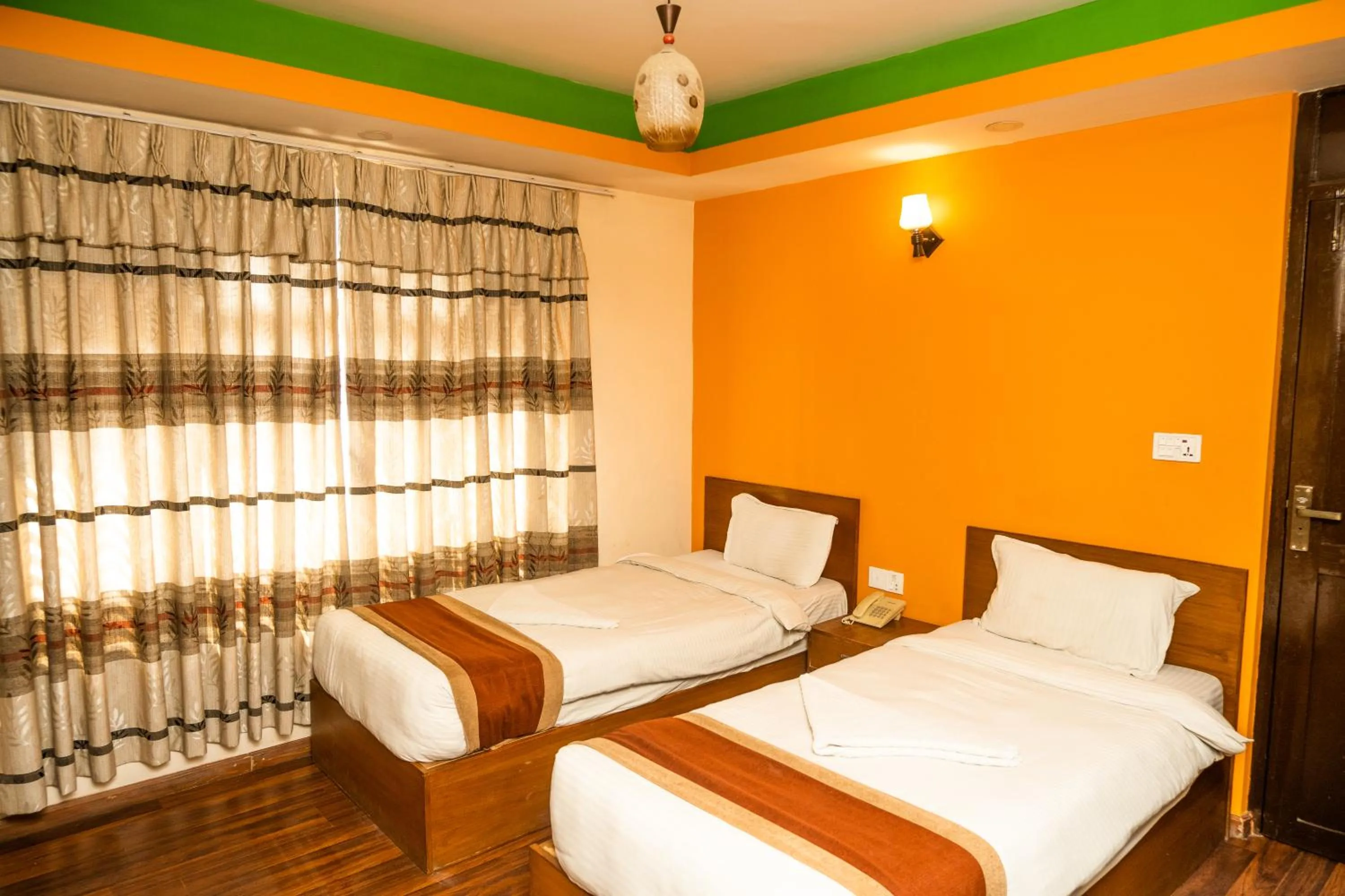 Bed in Kathmandu Peace Hotel