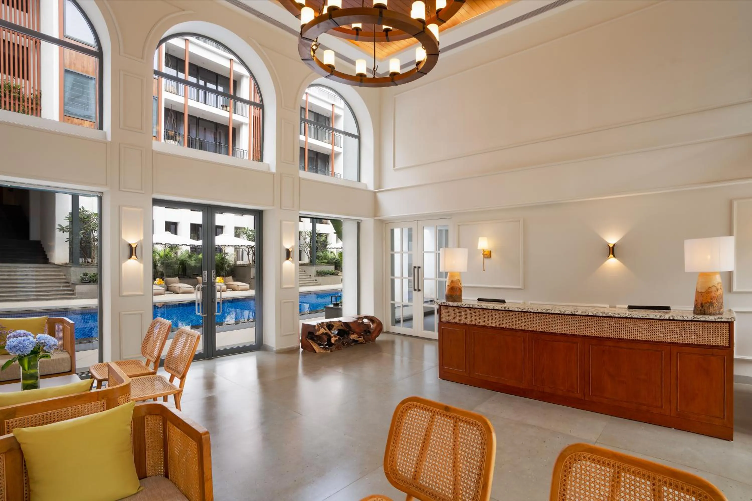 Lobby or reception in The Astor - All Suites Hotel Candolim Goa