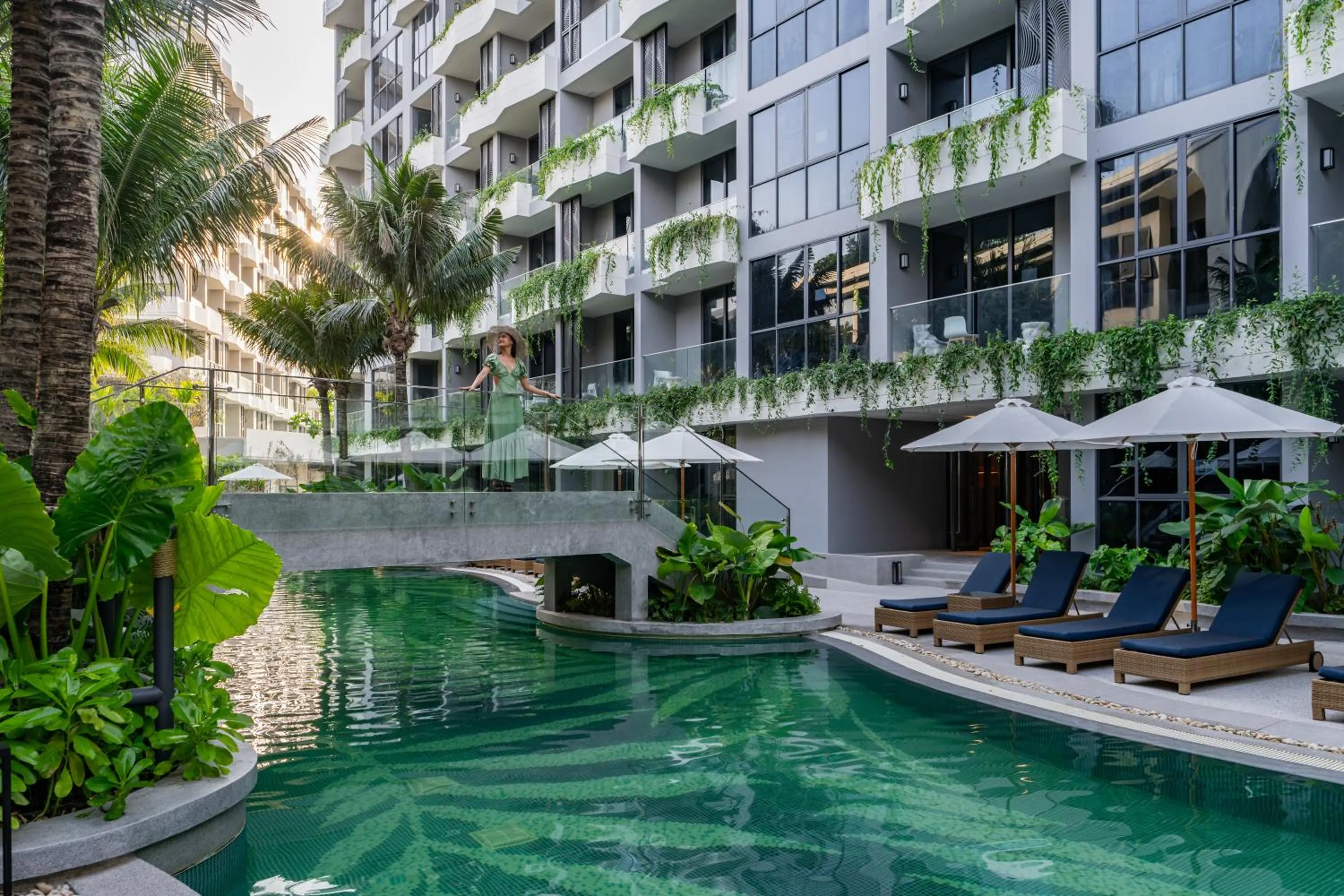 Property building in La Green Hotel and Residence