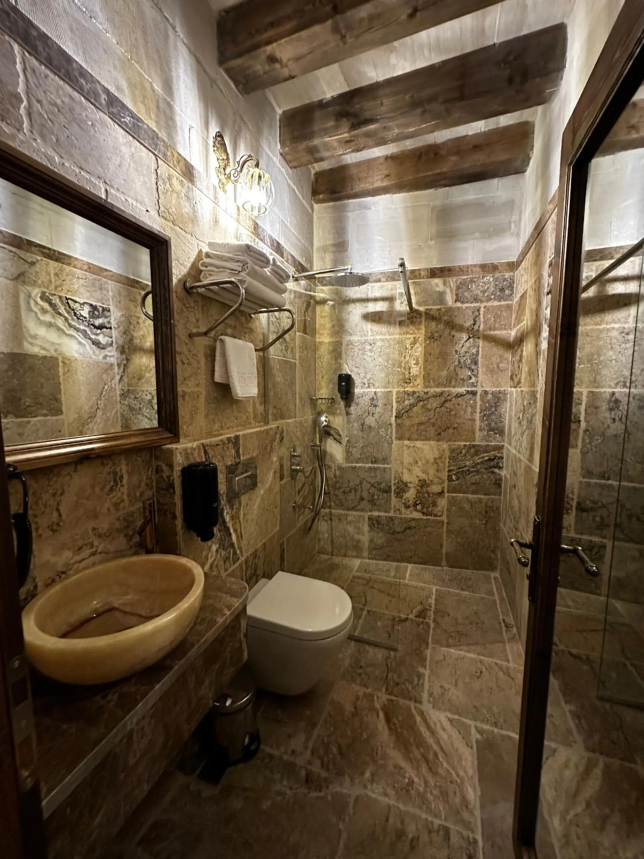 Bathroom in Noah's Ark Cave Hotel