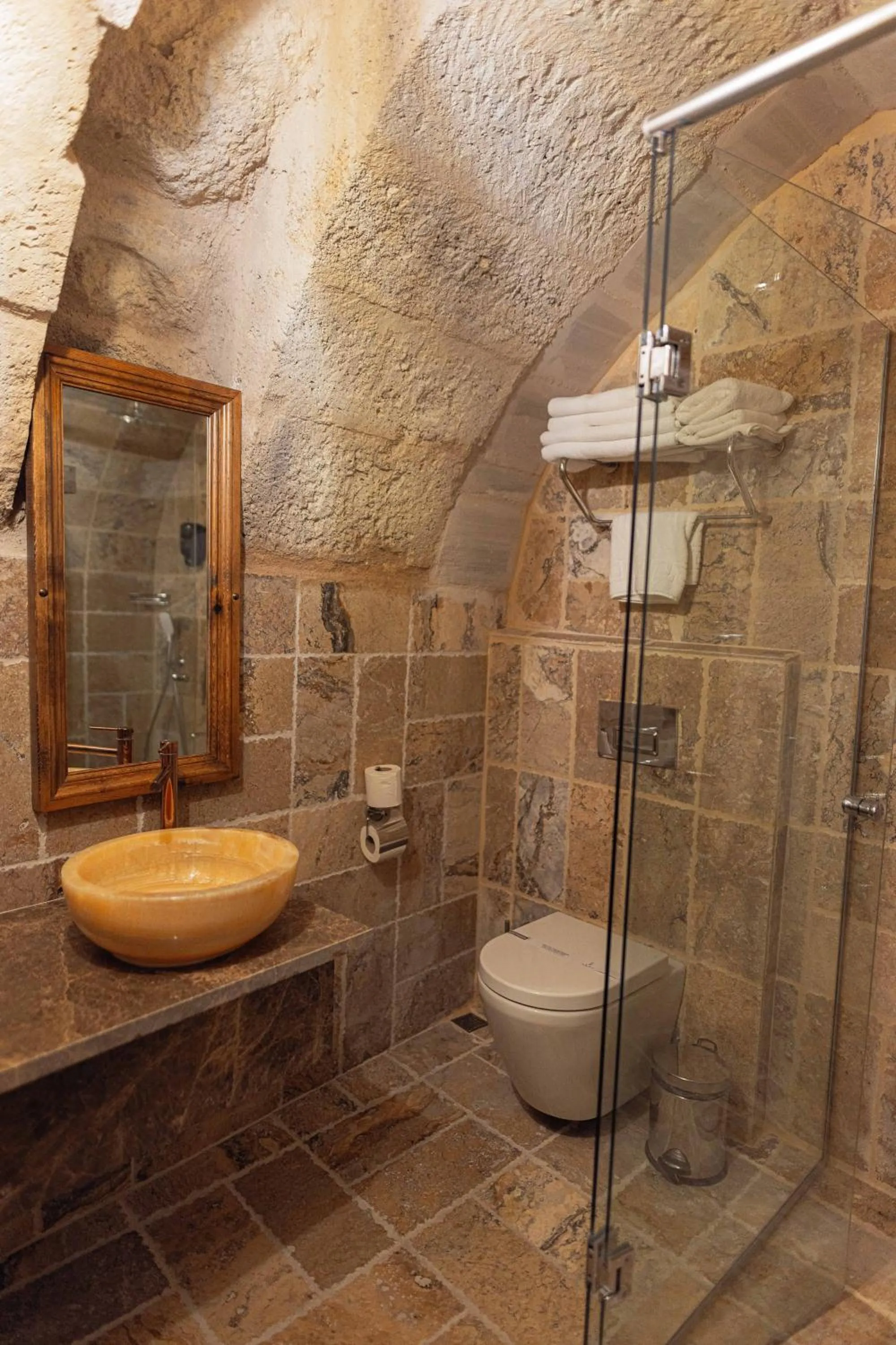 Shower in Noah's Ark Cave Hotel
