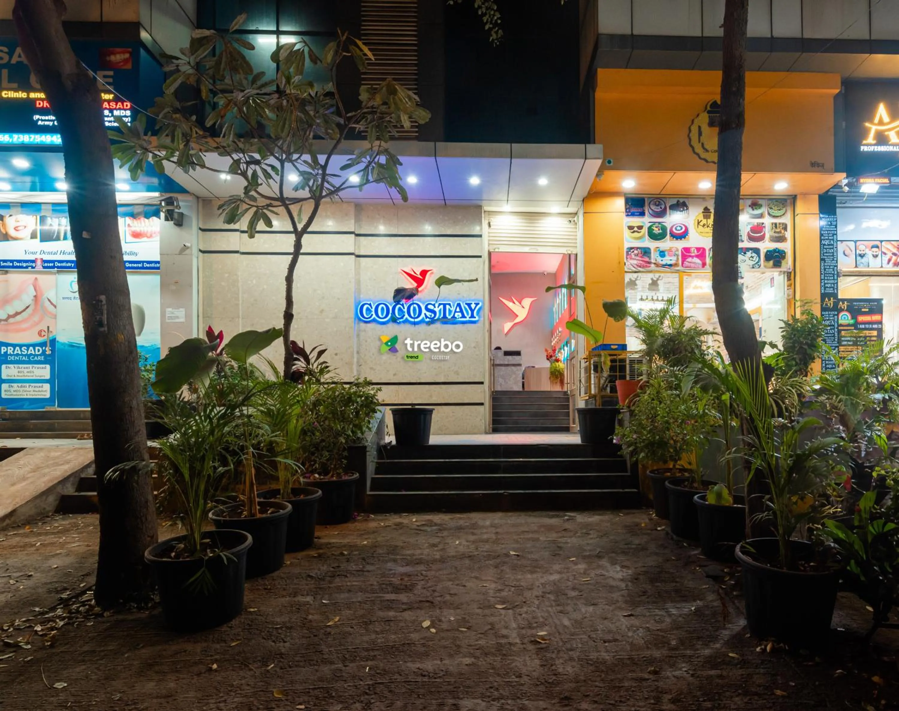 Facade/entrance in Treebo Cocostay, Hadapsar