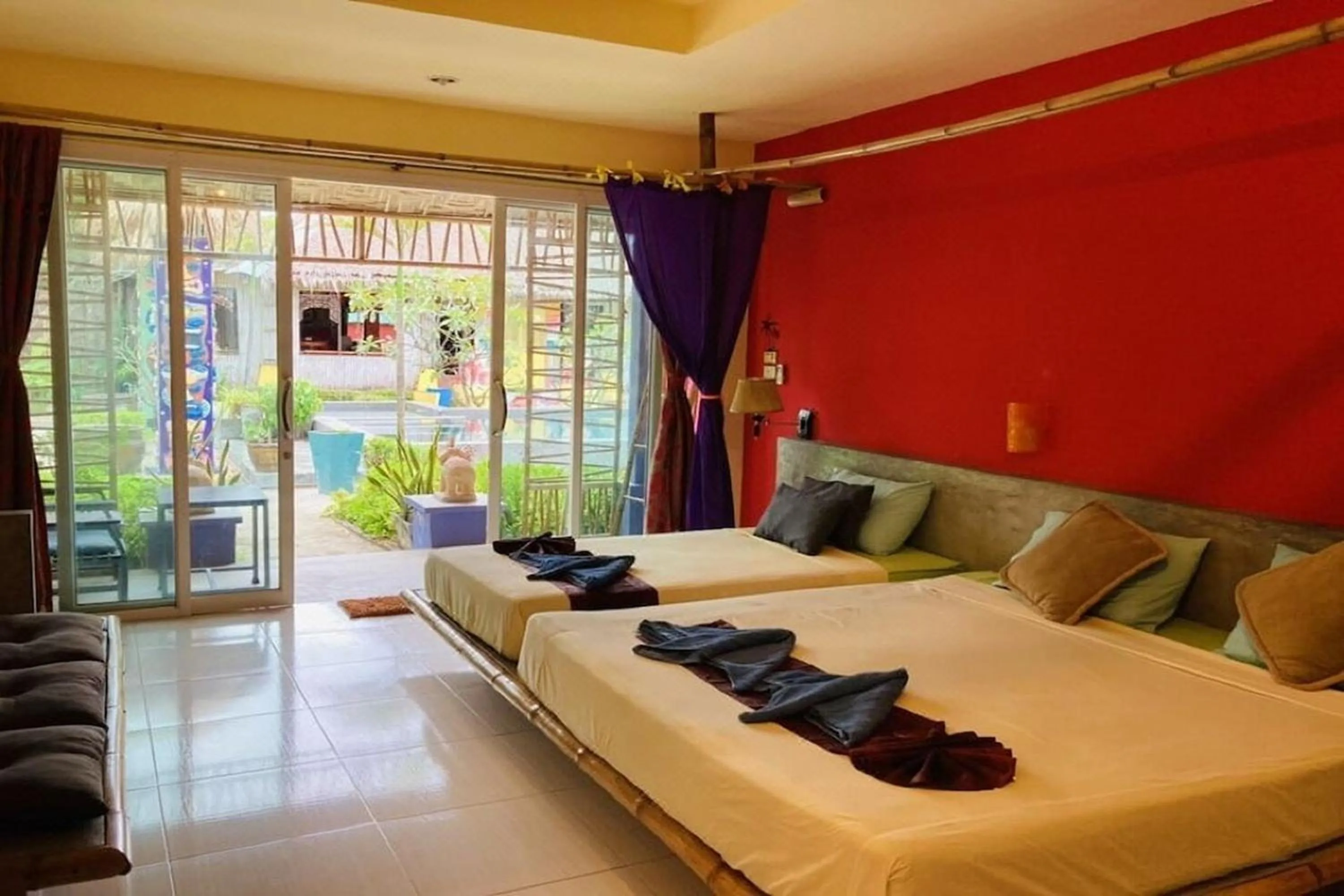 Bed in Chaba Bungalows