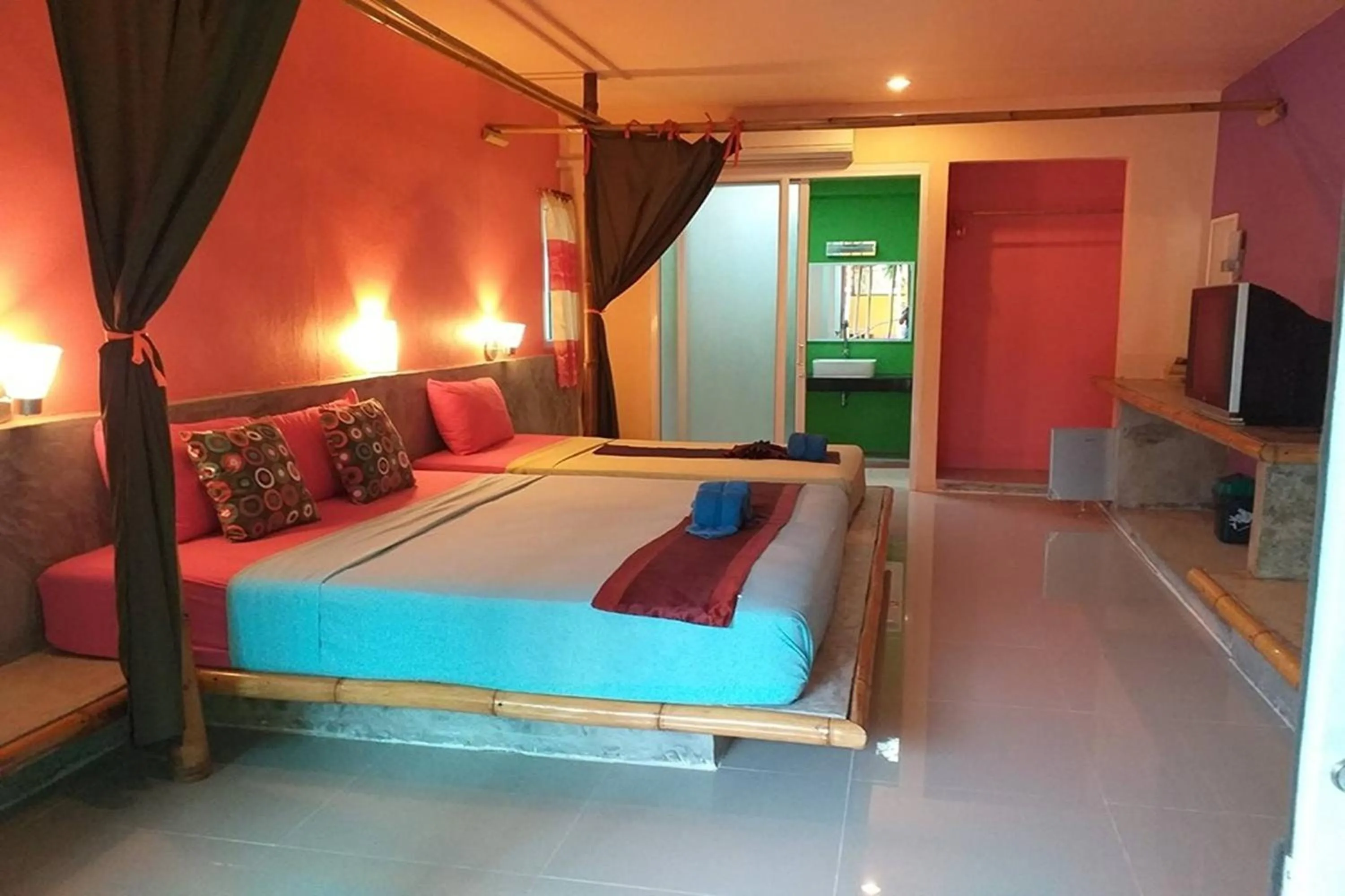 Bed in Chaba Bungalows