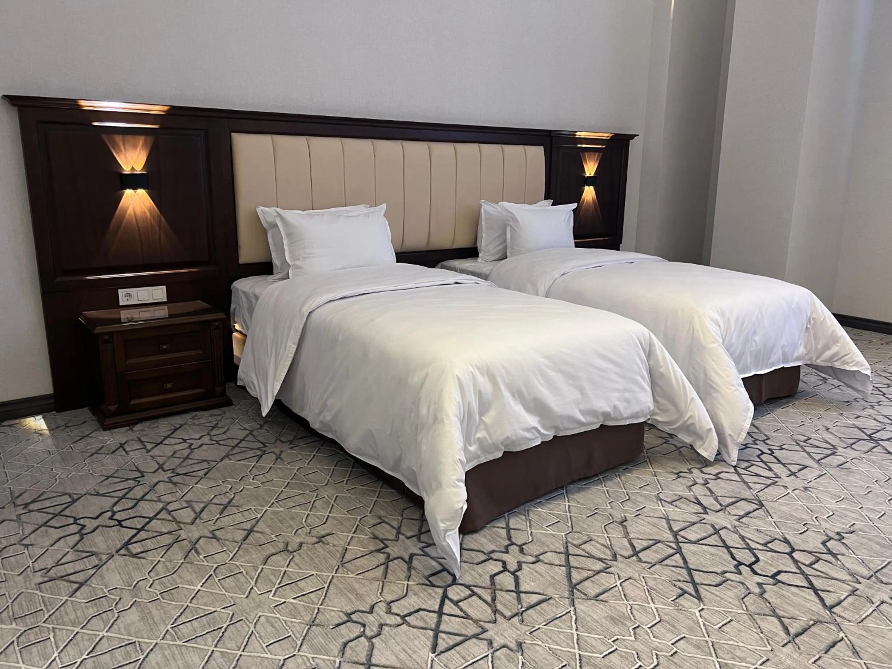 Bed in Grand Plaza Hotel Samarkand