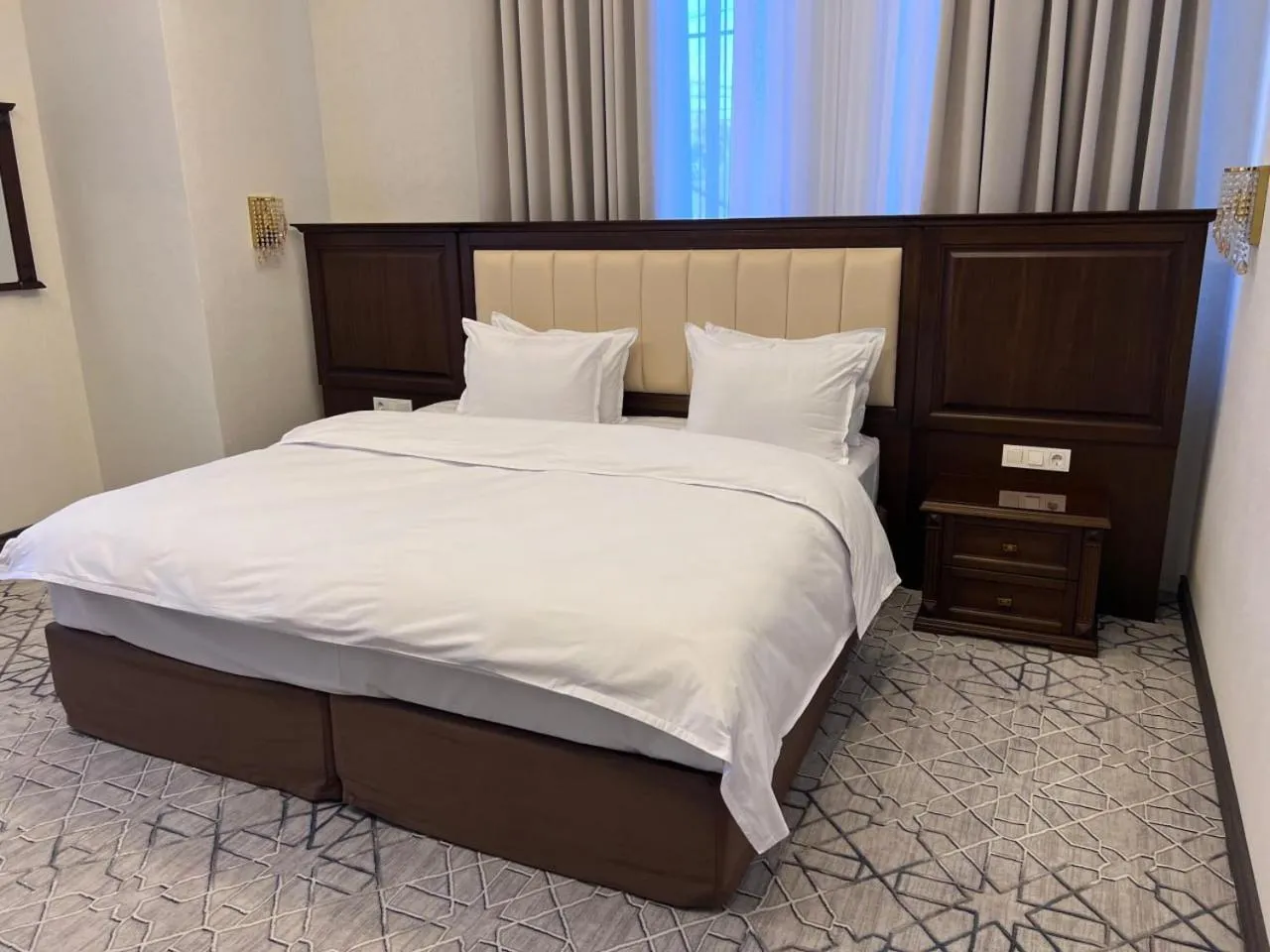 Bed in Grand Plaza Hotel Samarkand