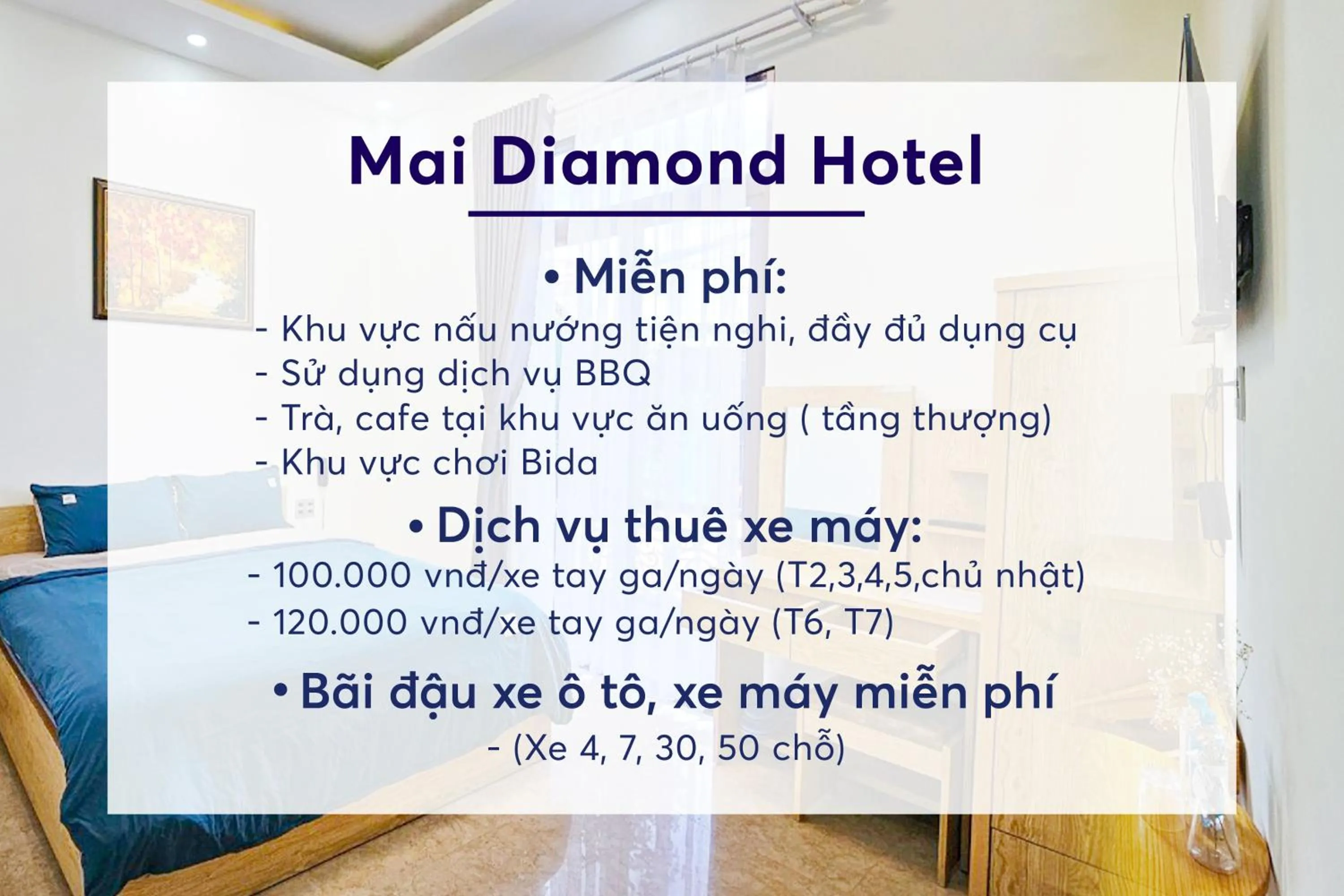 BBQ facilities in Mai DiaMond Hotel