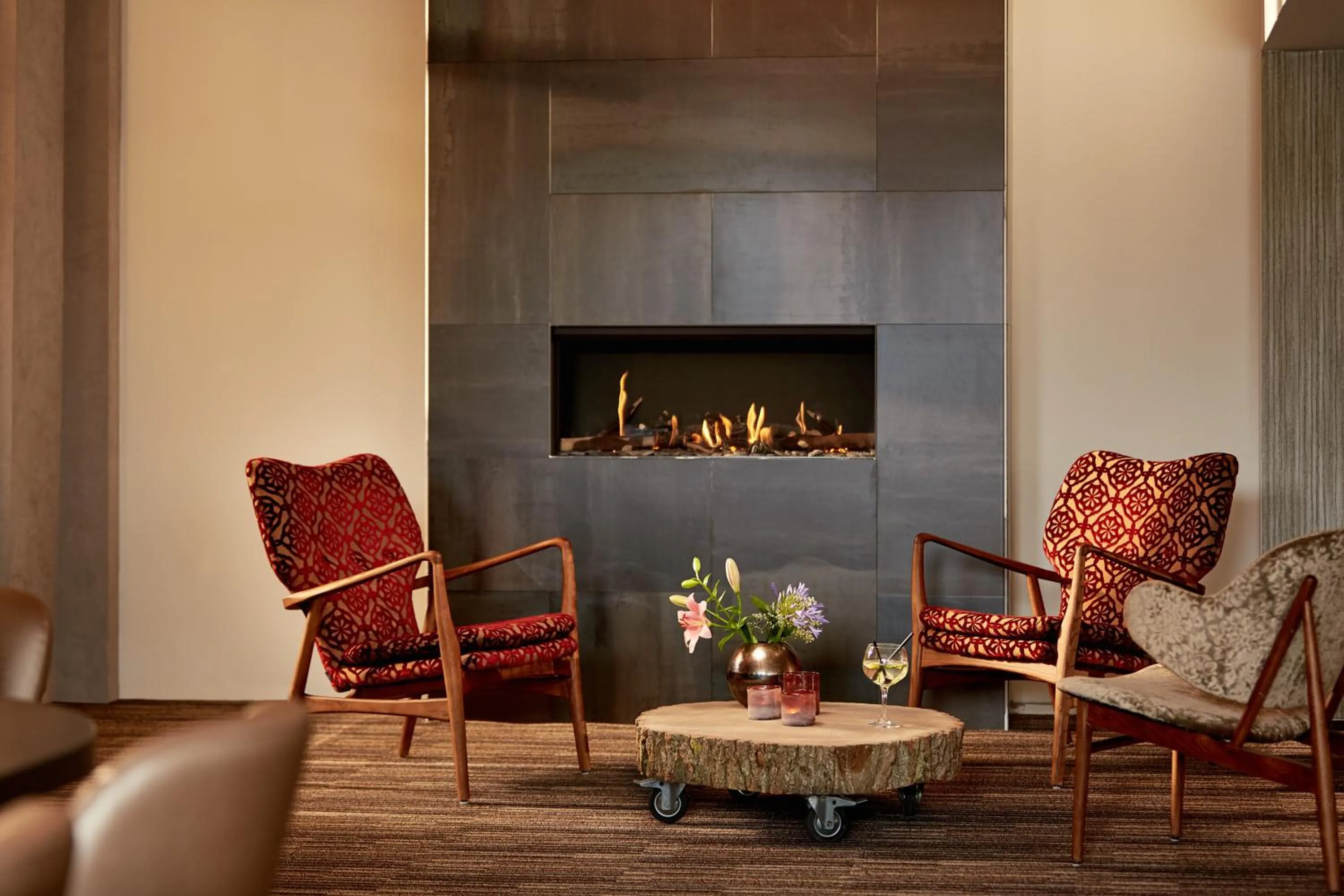 Seating area in Hotel De Lindeboom