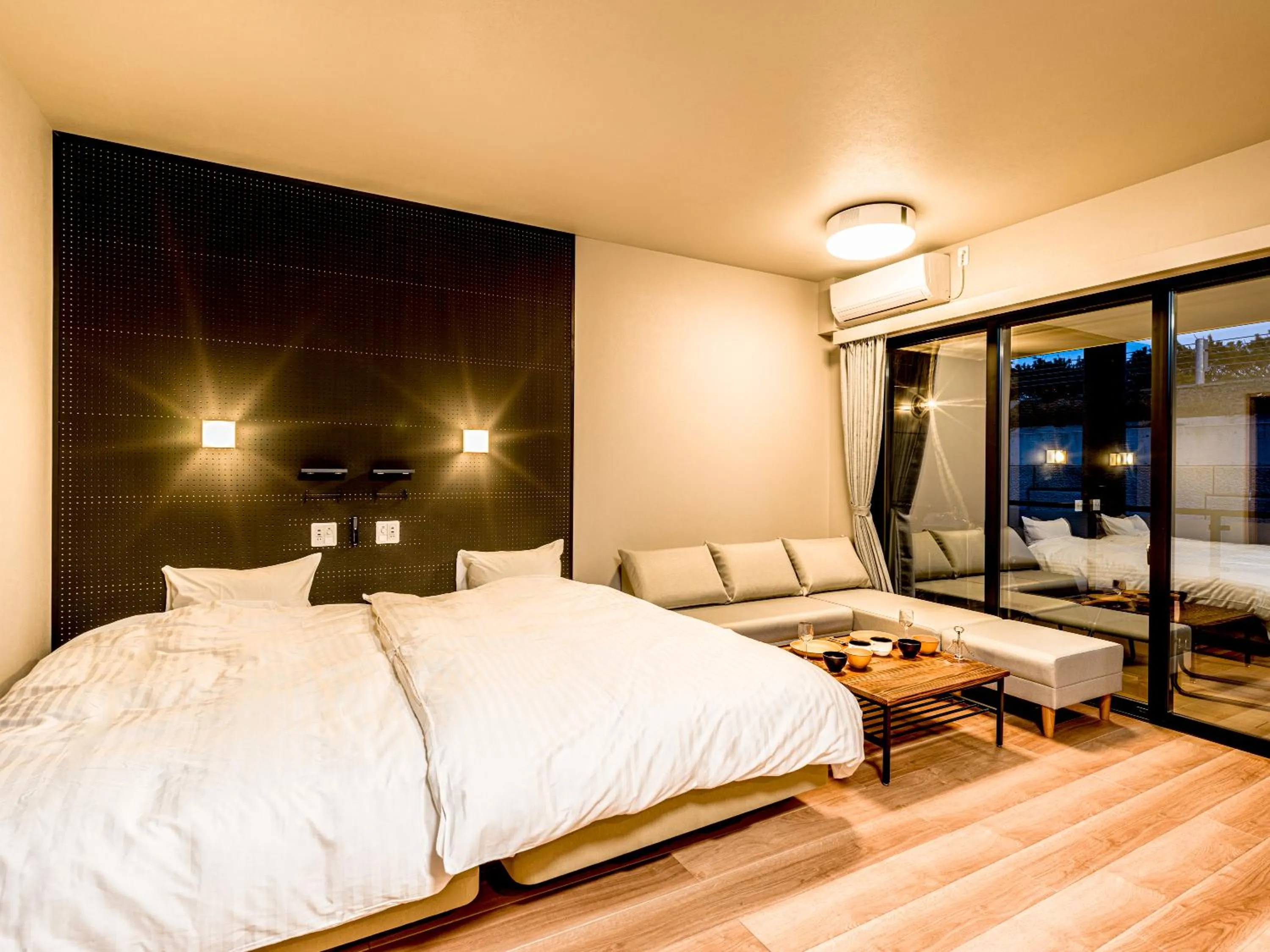 Bed in Rakuten STAY MOTEL Kujukurihama Katakai