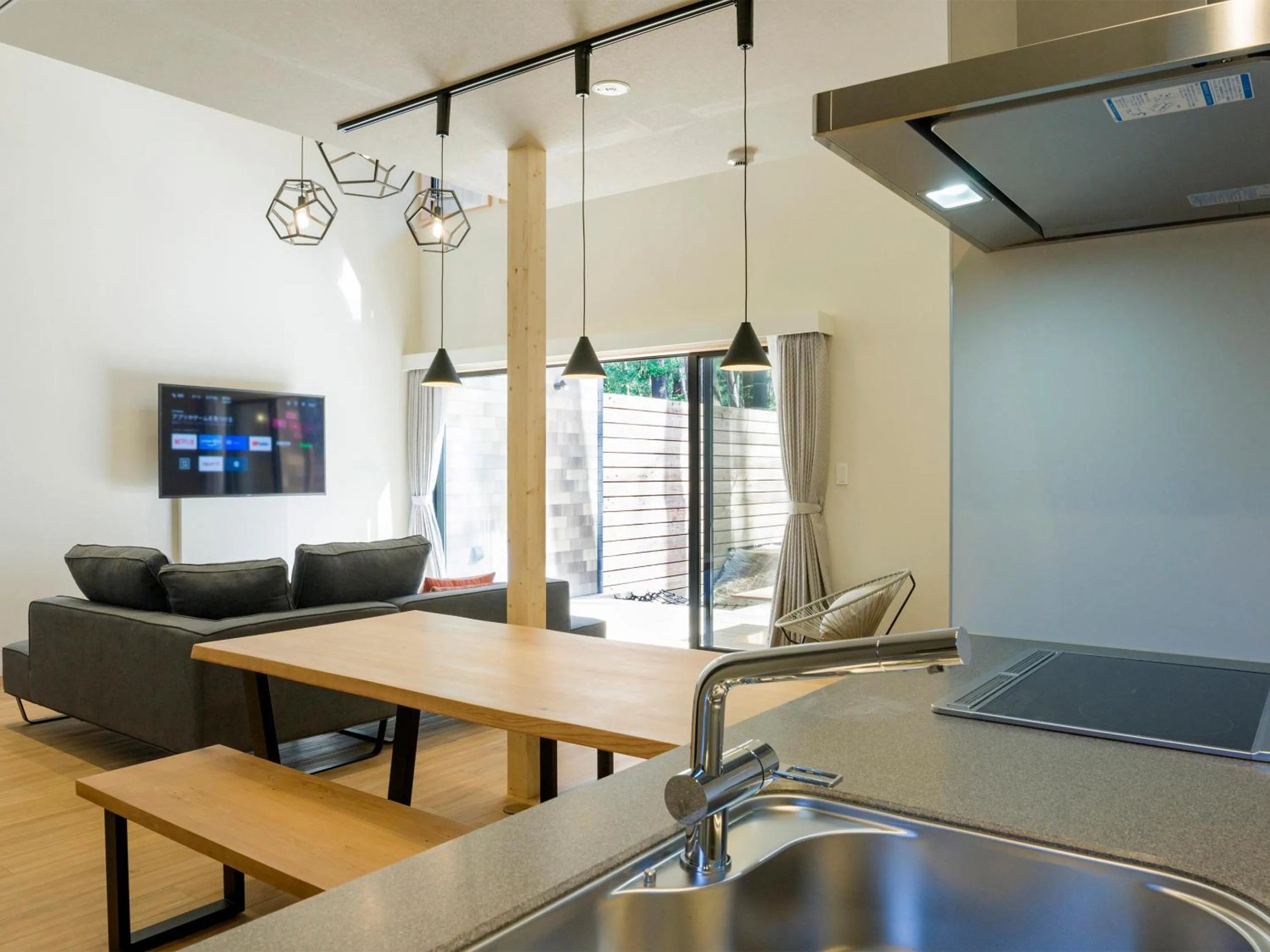 Kitchen or kitchenette in Rakuten STAY VILLA Fujikawaguchiko Forest