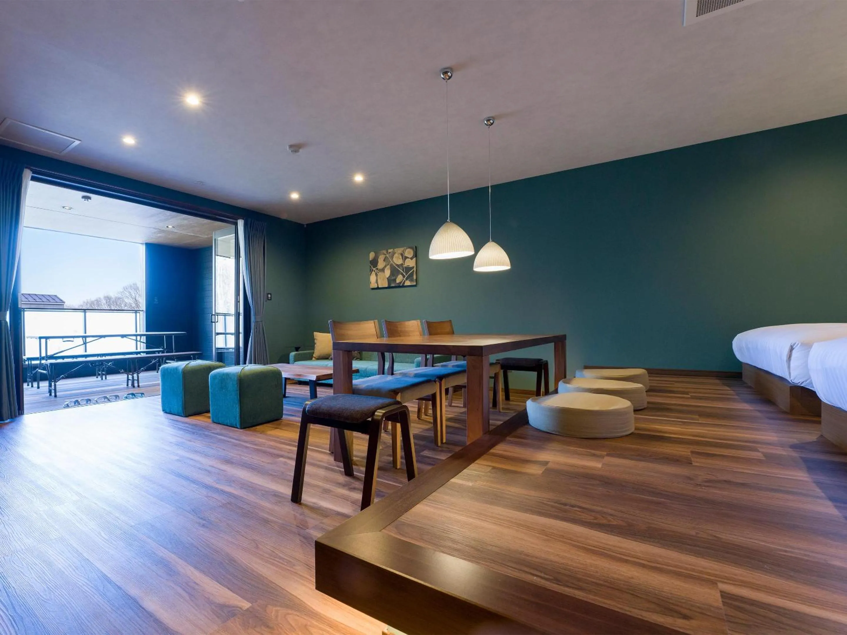 Living room, Bed in Rakuten STAY VILLA Nasu