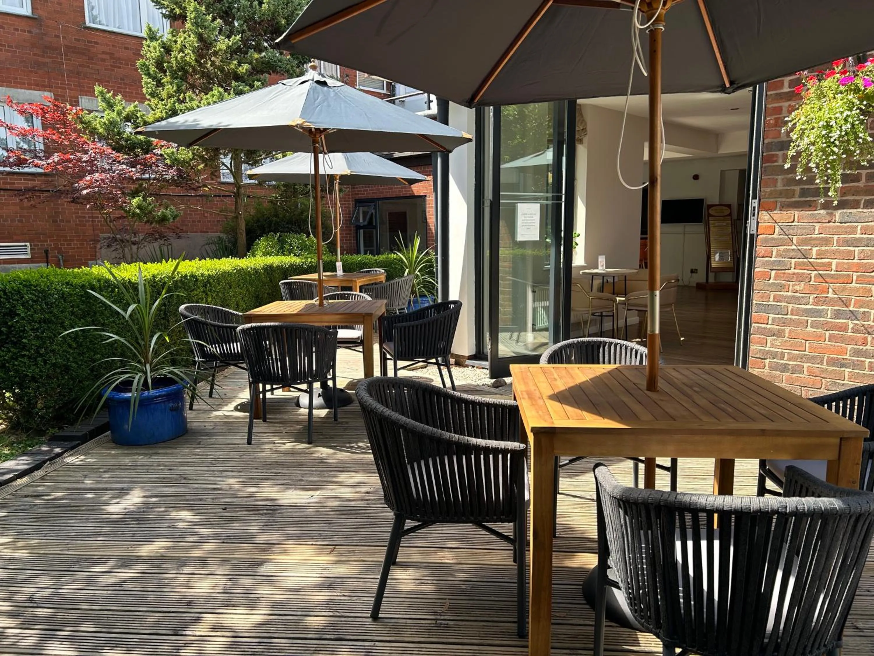 Patio in Birmingham Great Barr Hotel