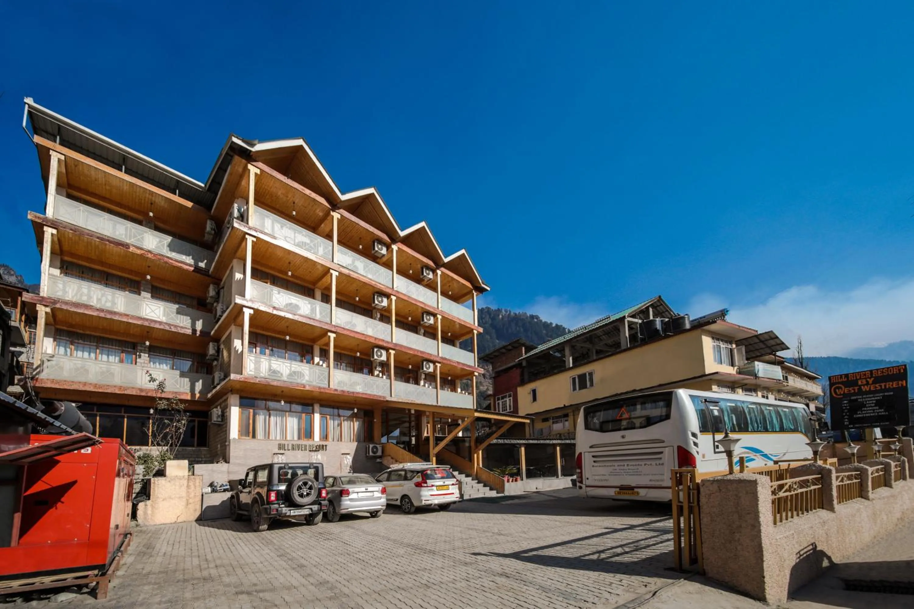 Property building in Hill River Resort By West Western -Property of the Year 2024-25 - Central Heated & Air Cooled, Near Mall Road