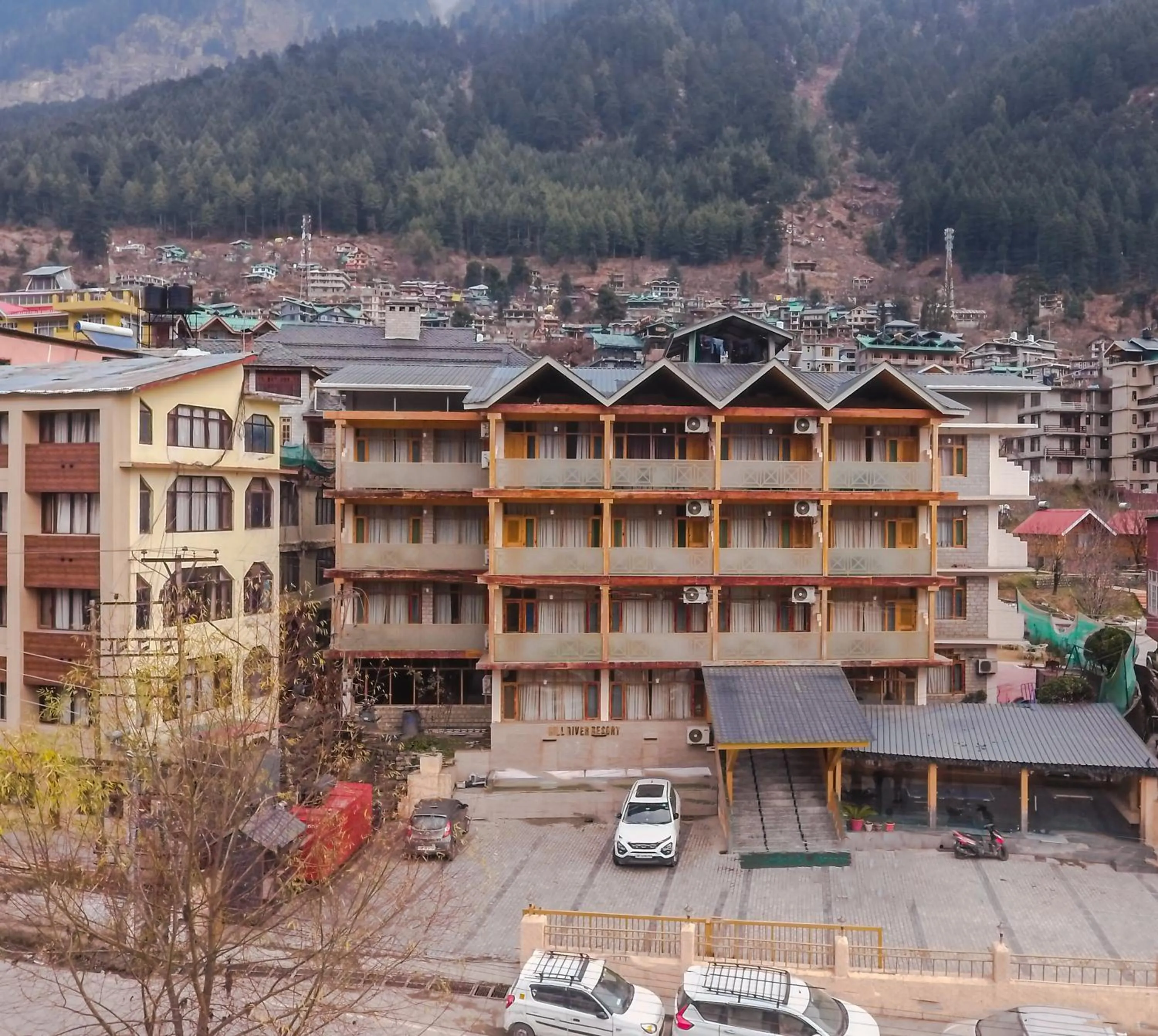 Property building in Hill River Resort By West Western -Property of the Year 2024-25 - Central Heated & Air Cooled, Near Mall Road