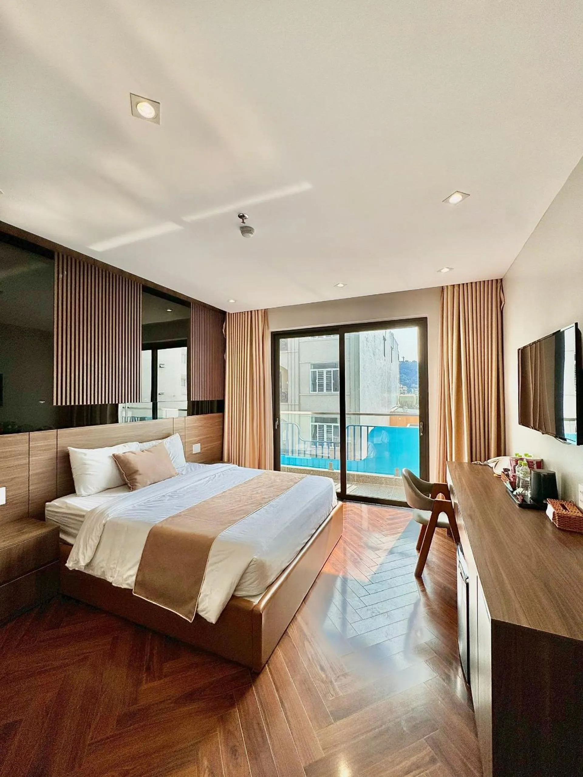 Bed in Hải Long Hotel 2