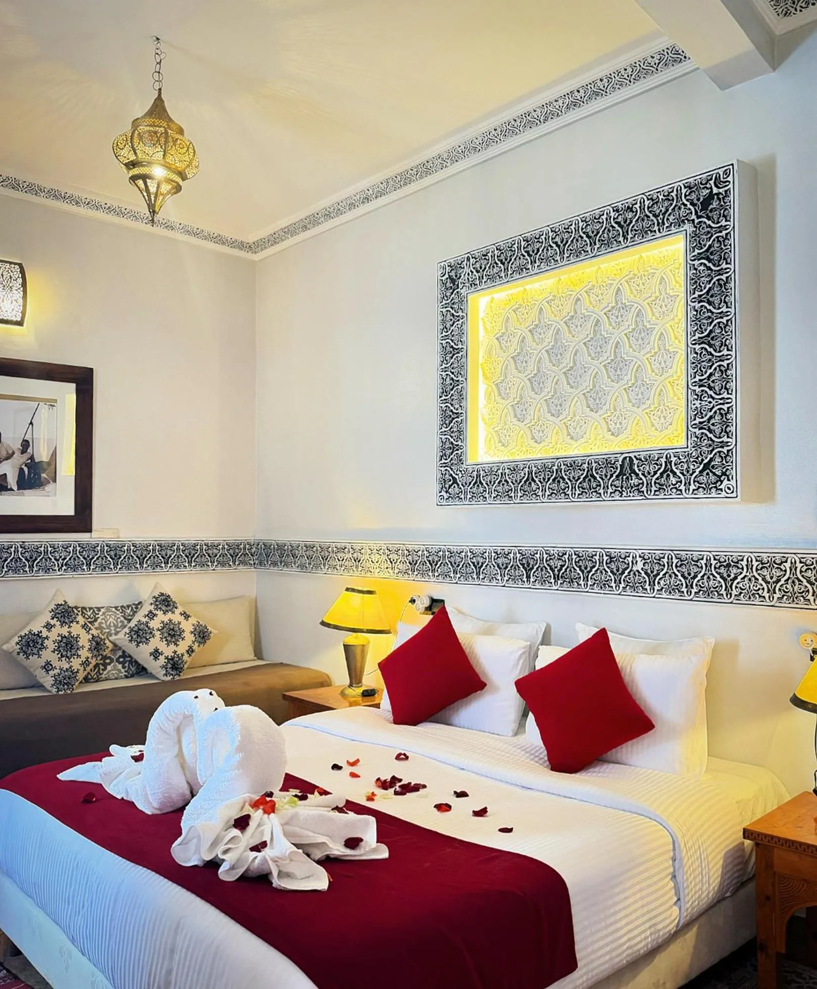 Photo of the whole room, Bed in Riad Anais Marrakech