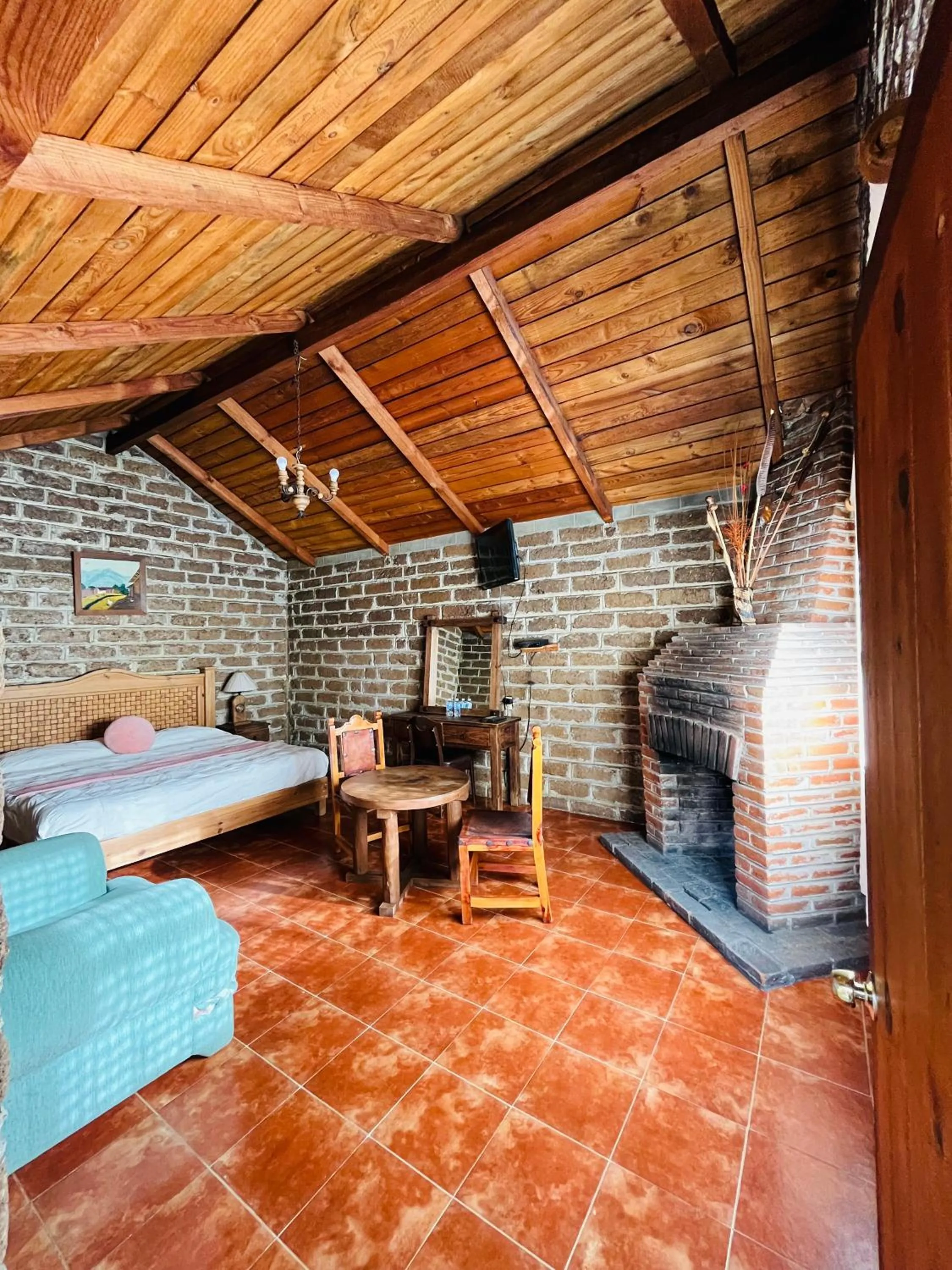 Bed in Cabañas Los Cactus