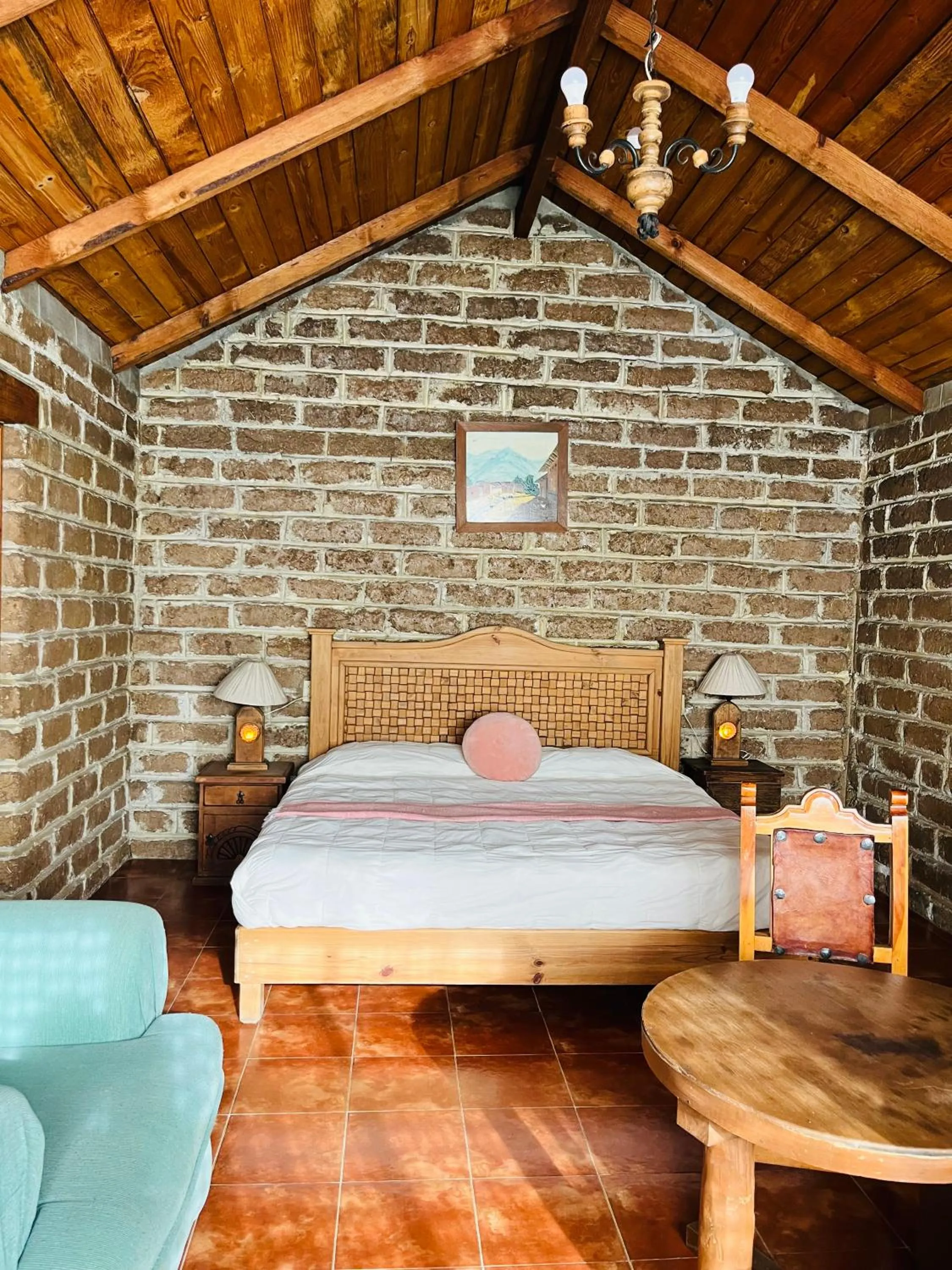 Bed in Cabañas Los Cactus