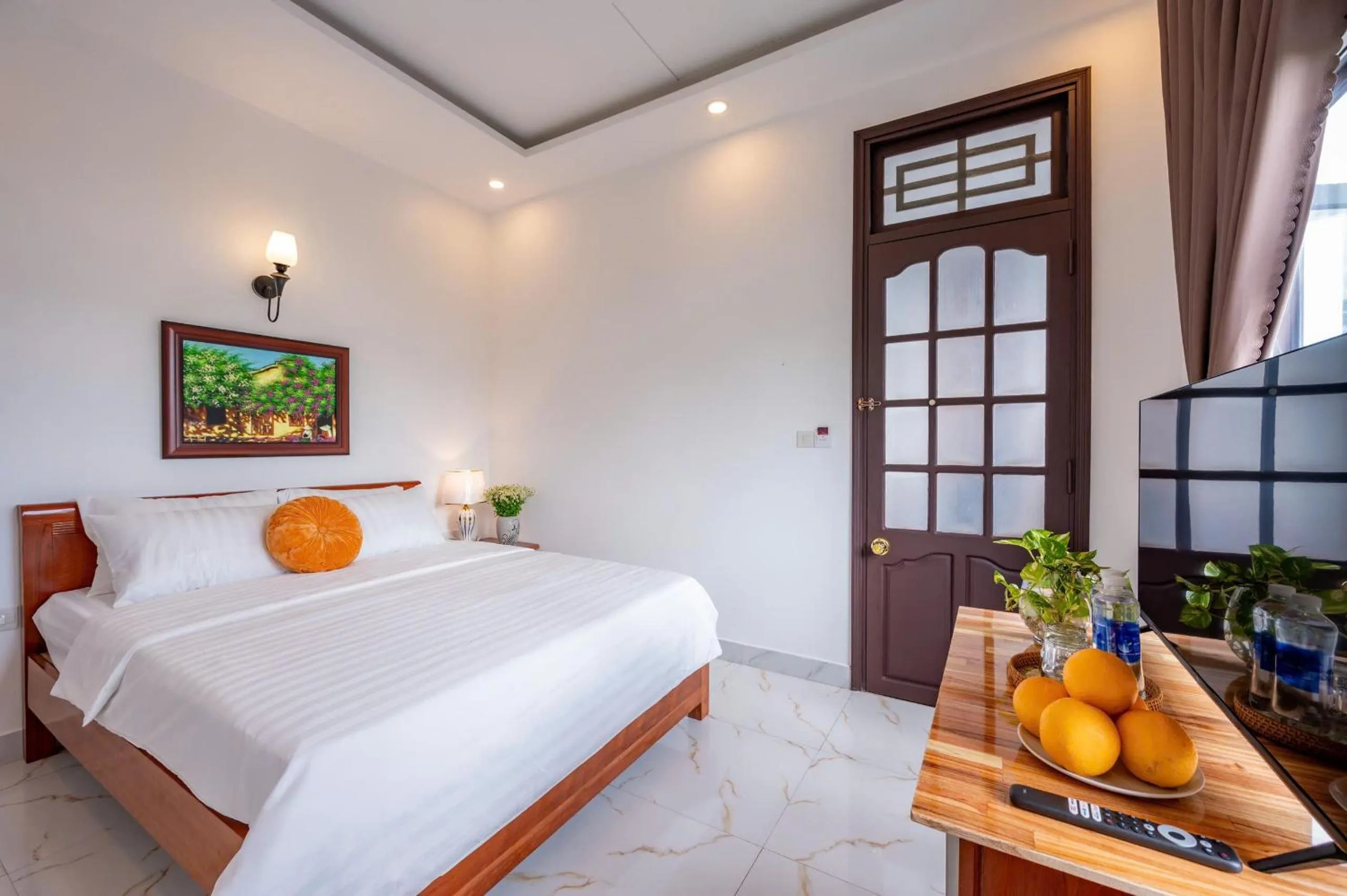 Bed in Golden Sun Hotel Hoi An