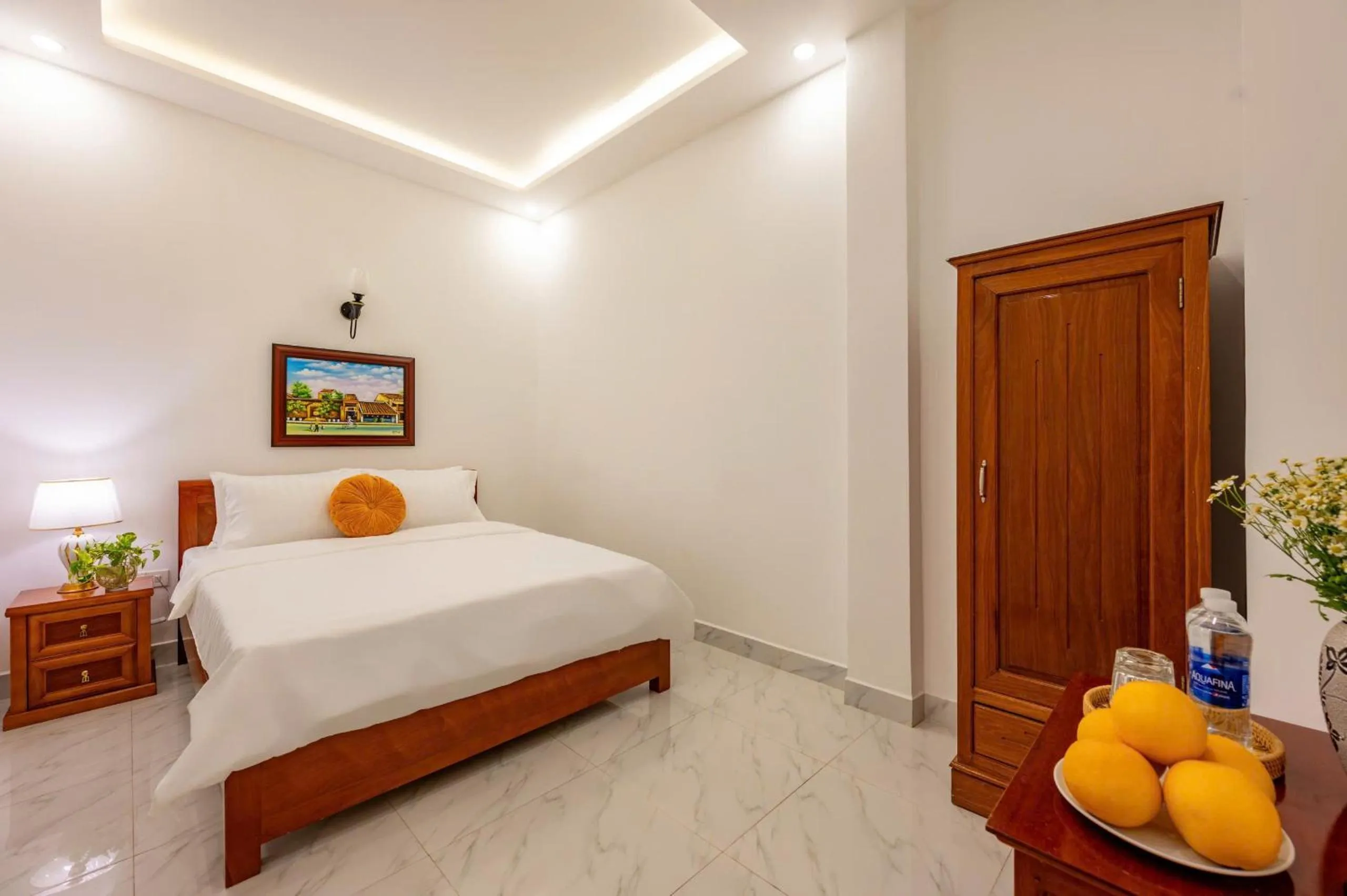 Bed in Golden Sun Hotel Hoi An