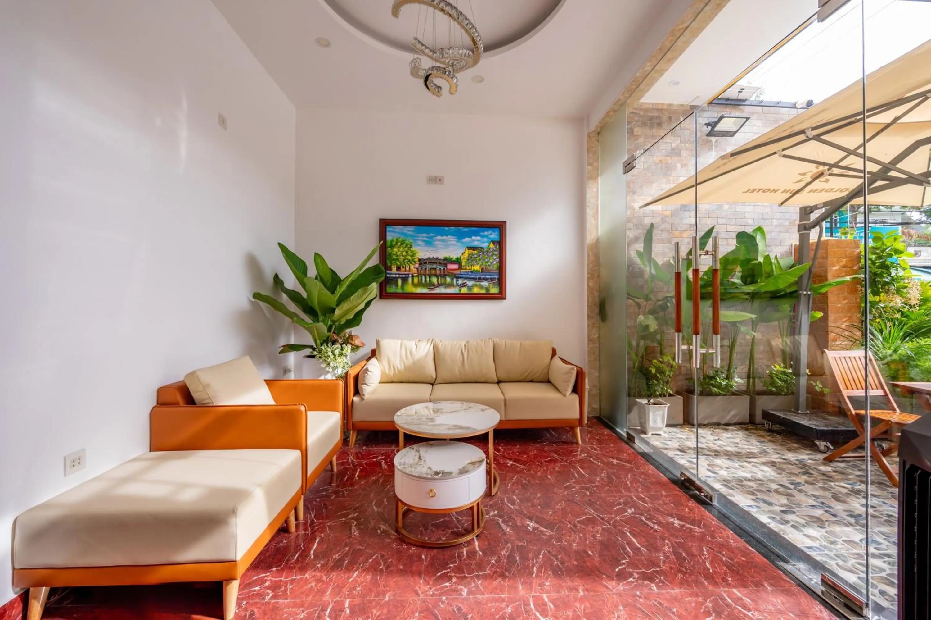 Living room in Golden Sun Hotel Hoi An