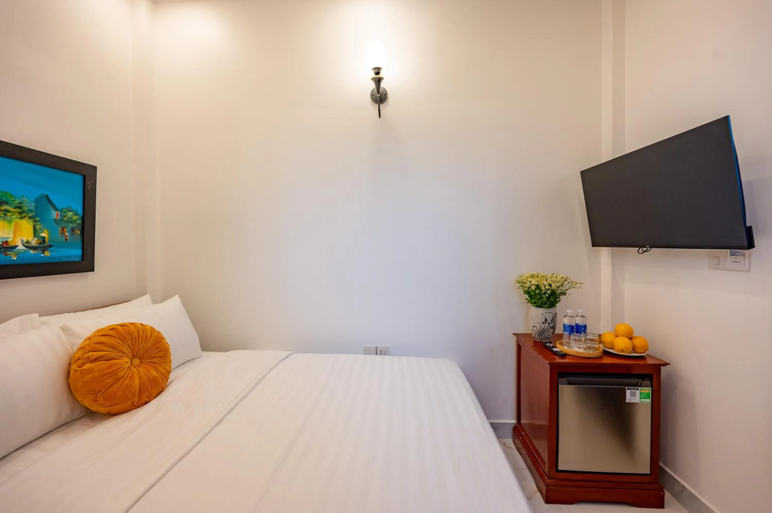 Bed in Golden Sun Hotel Hoi An