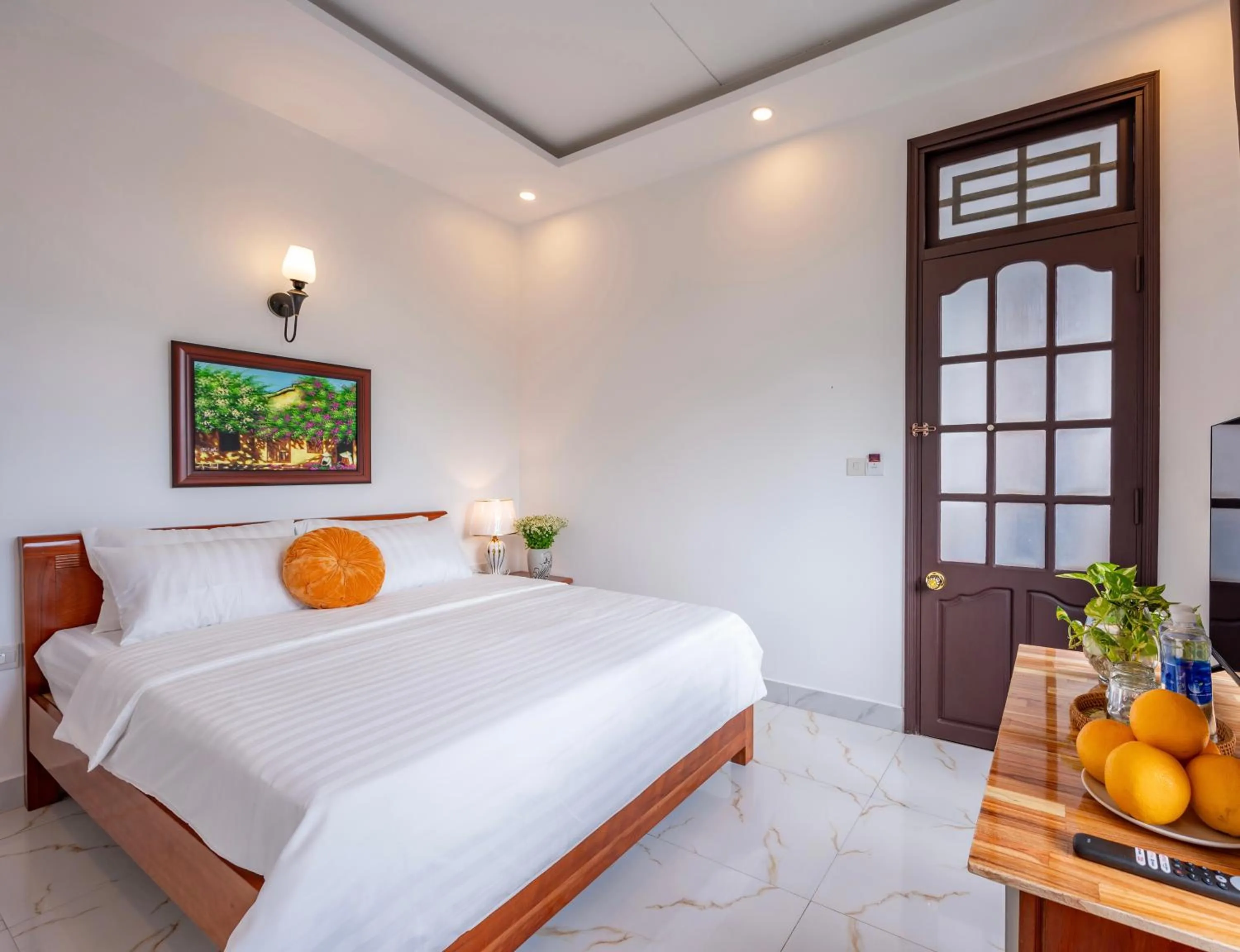 Bed in Golden Sun Hotel Hoi An