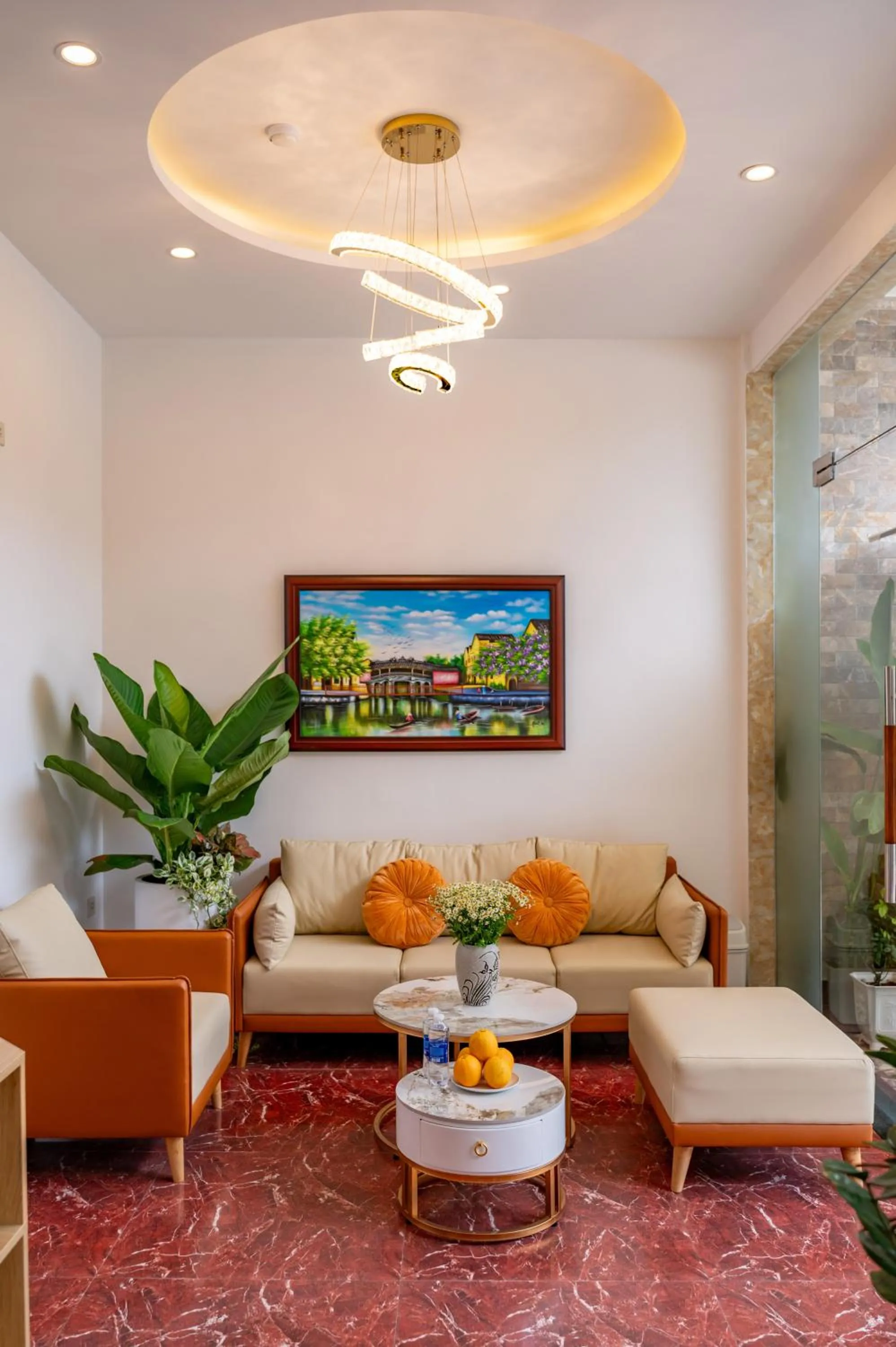 Living room in Golden Sun Hotel Hoi An
