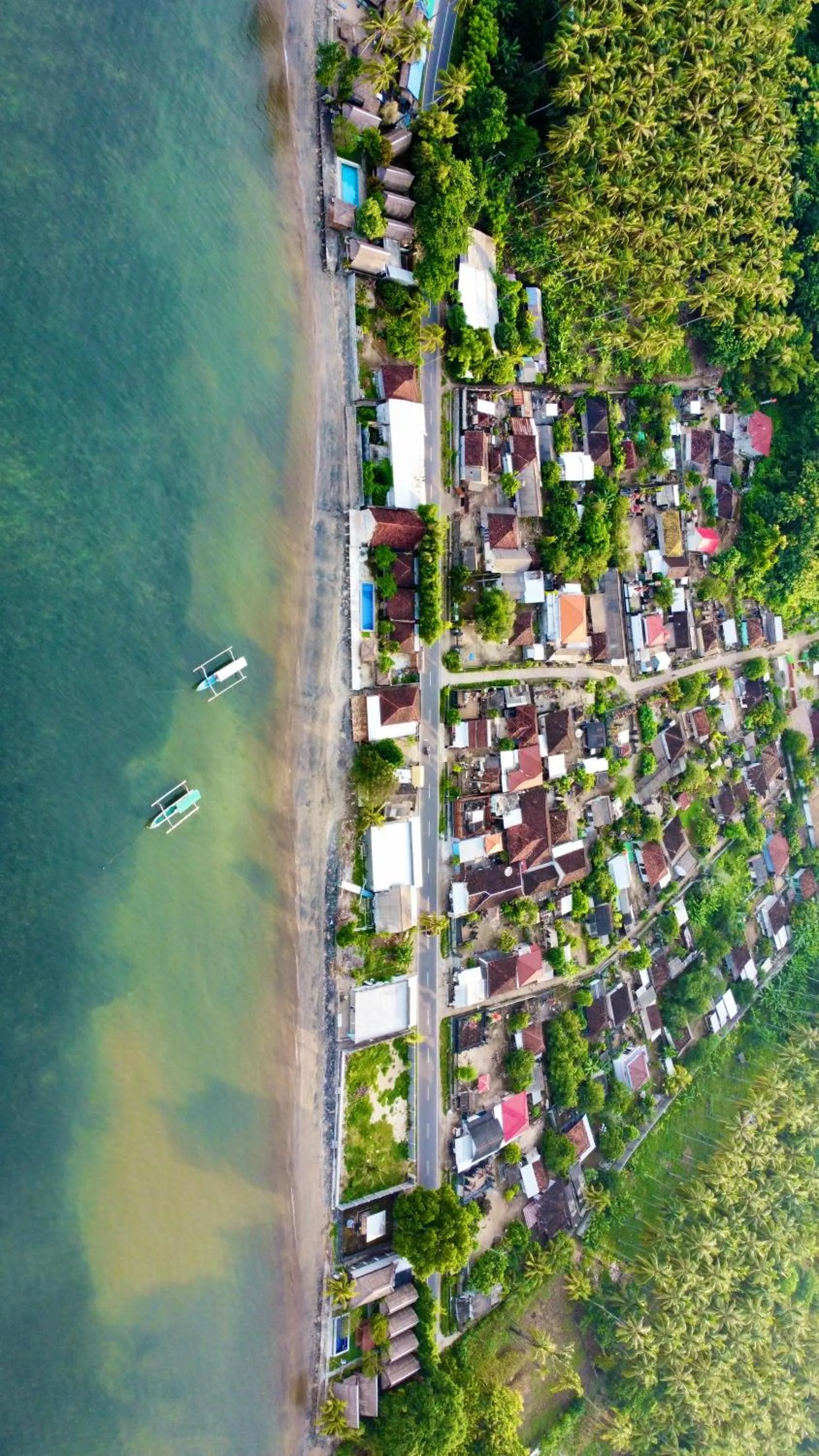 Sea view in Krisna Bungalows and Restaurant