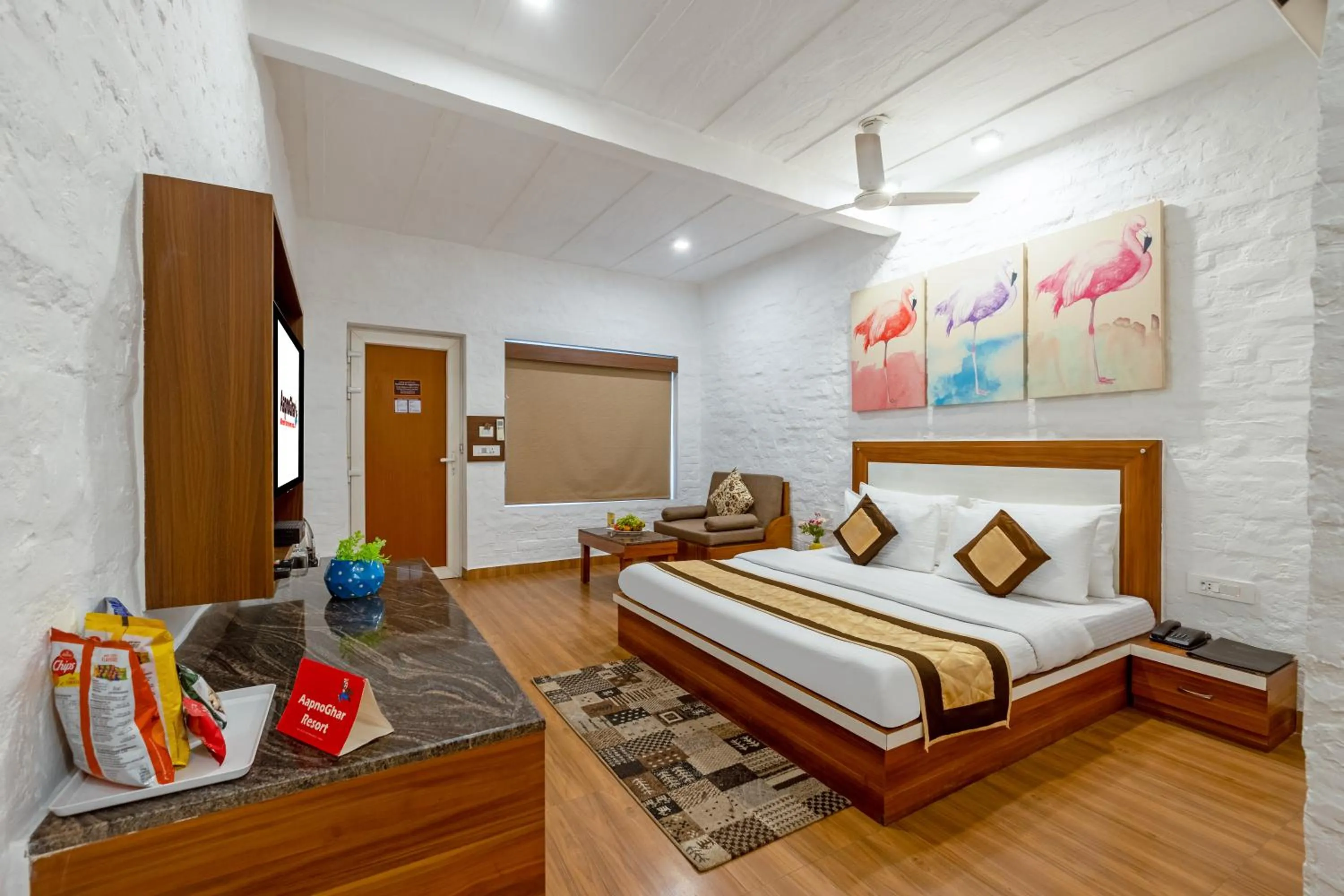Bedroom in Aapno Ghar Resort & Amusement Park