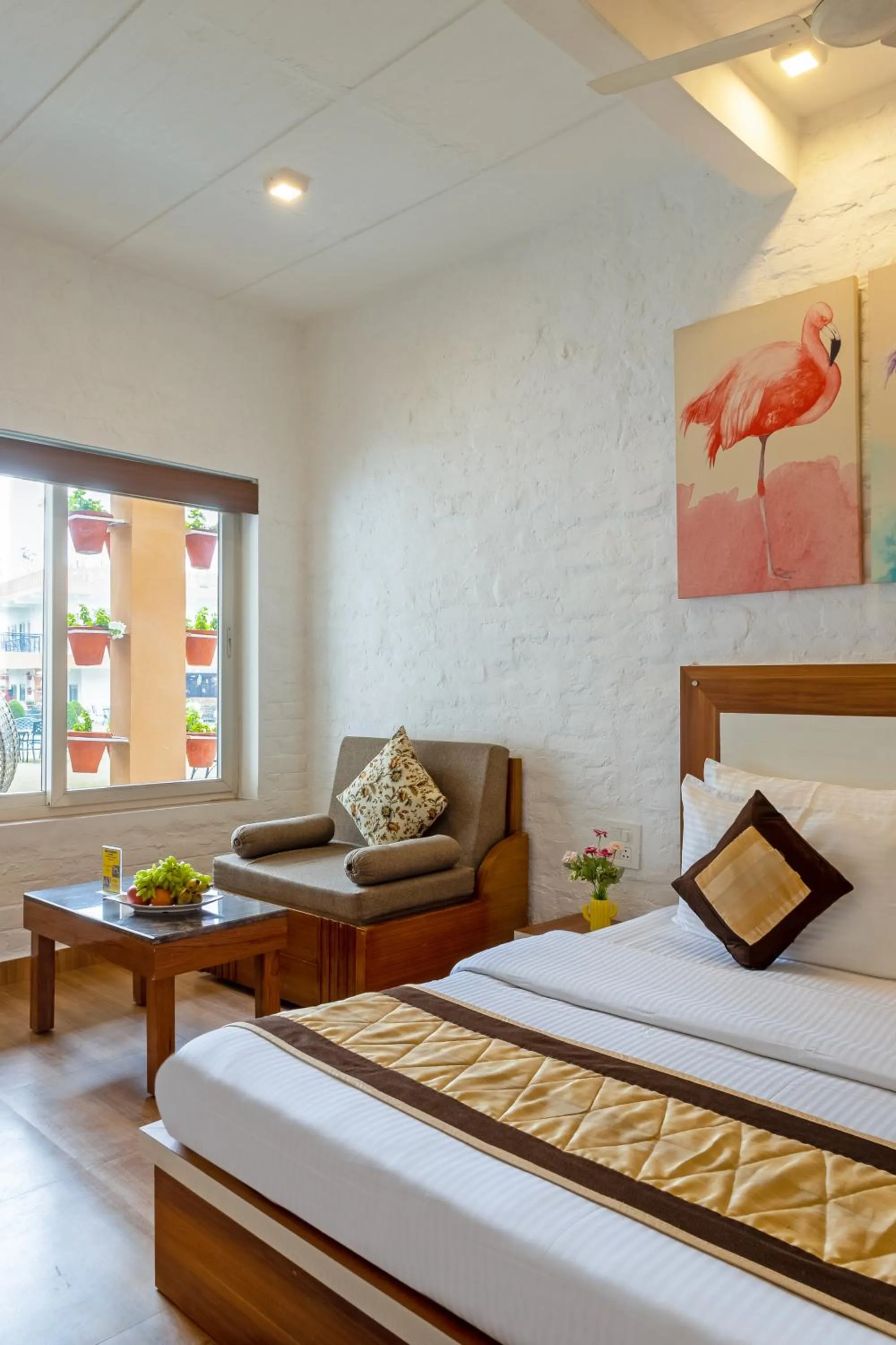 Bed in Aapno Ghar Resort & Amusement Park